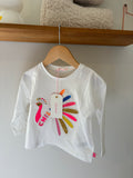 BillieBlush - shirth lange mouwen met pauw - 86