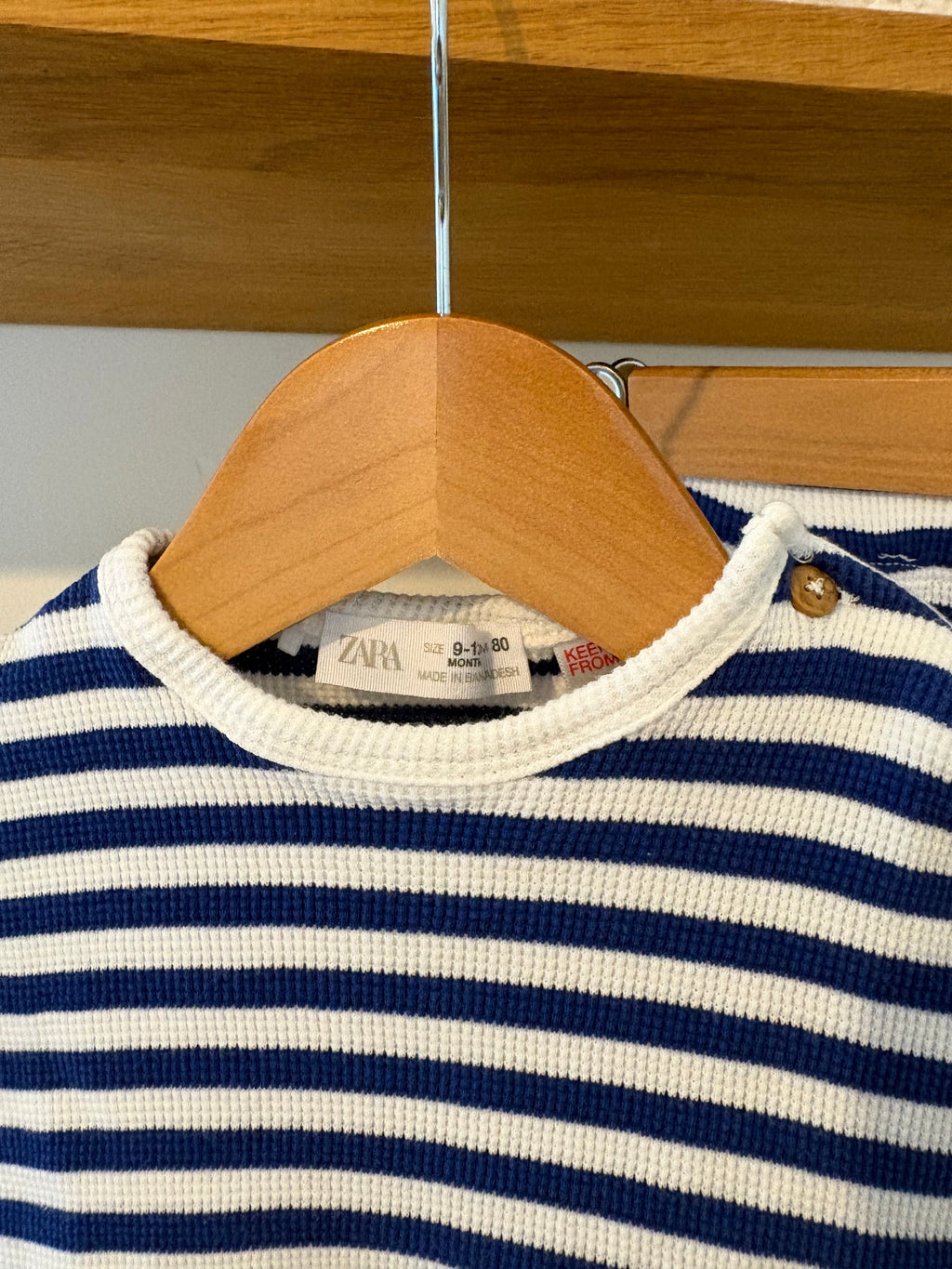 Zara - katoenen setje streepjes - 80