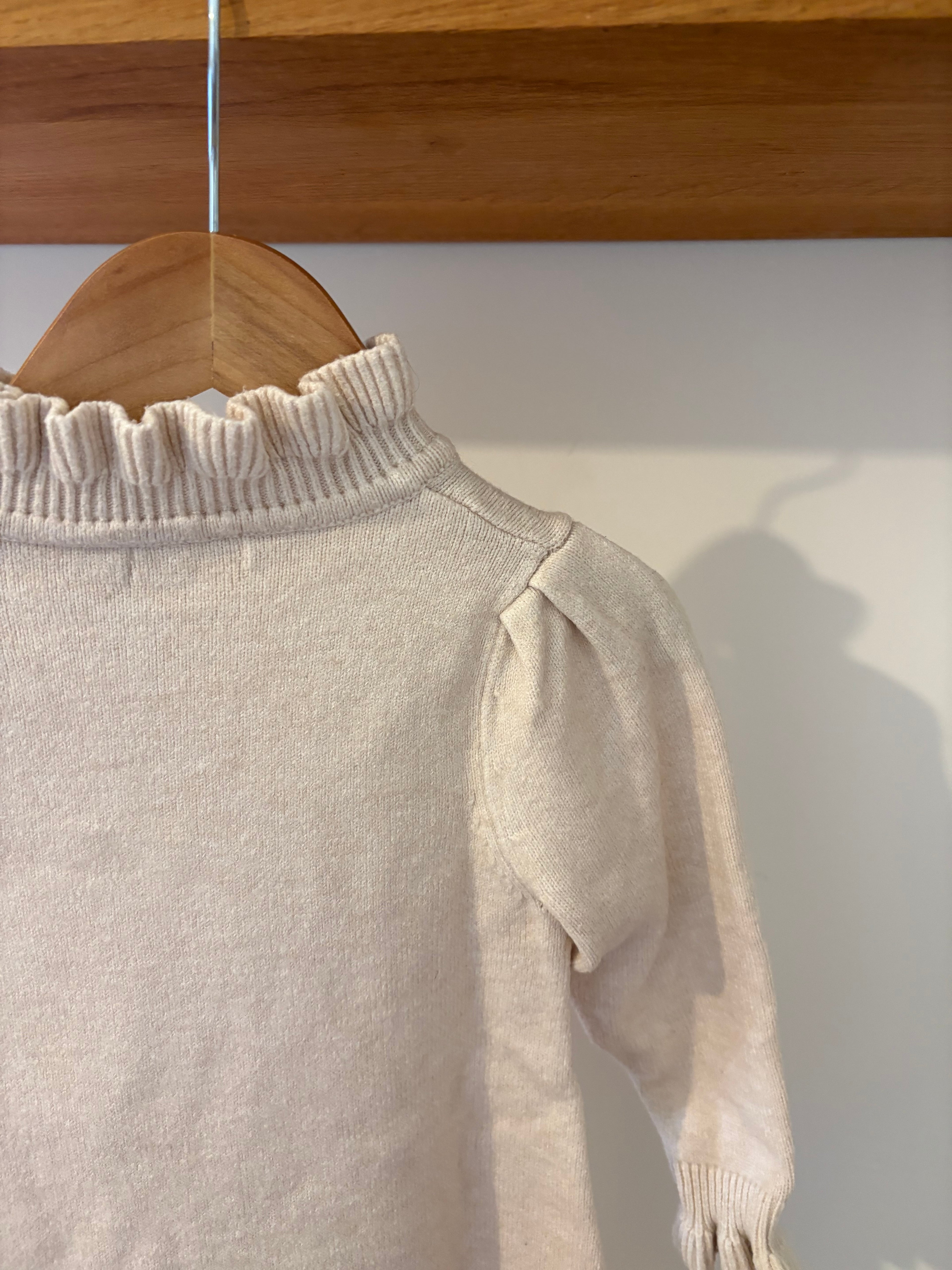 Fliink - beige jurk met kraagje - 2Y