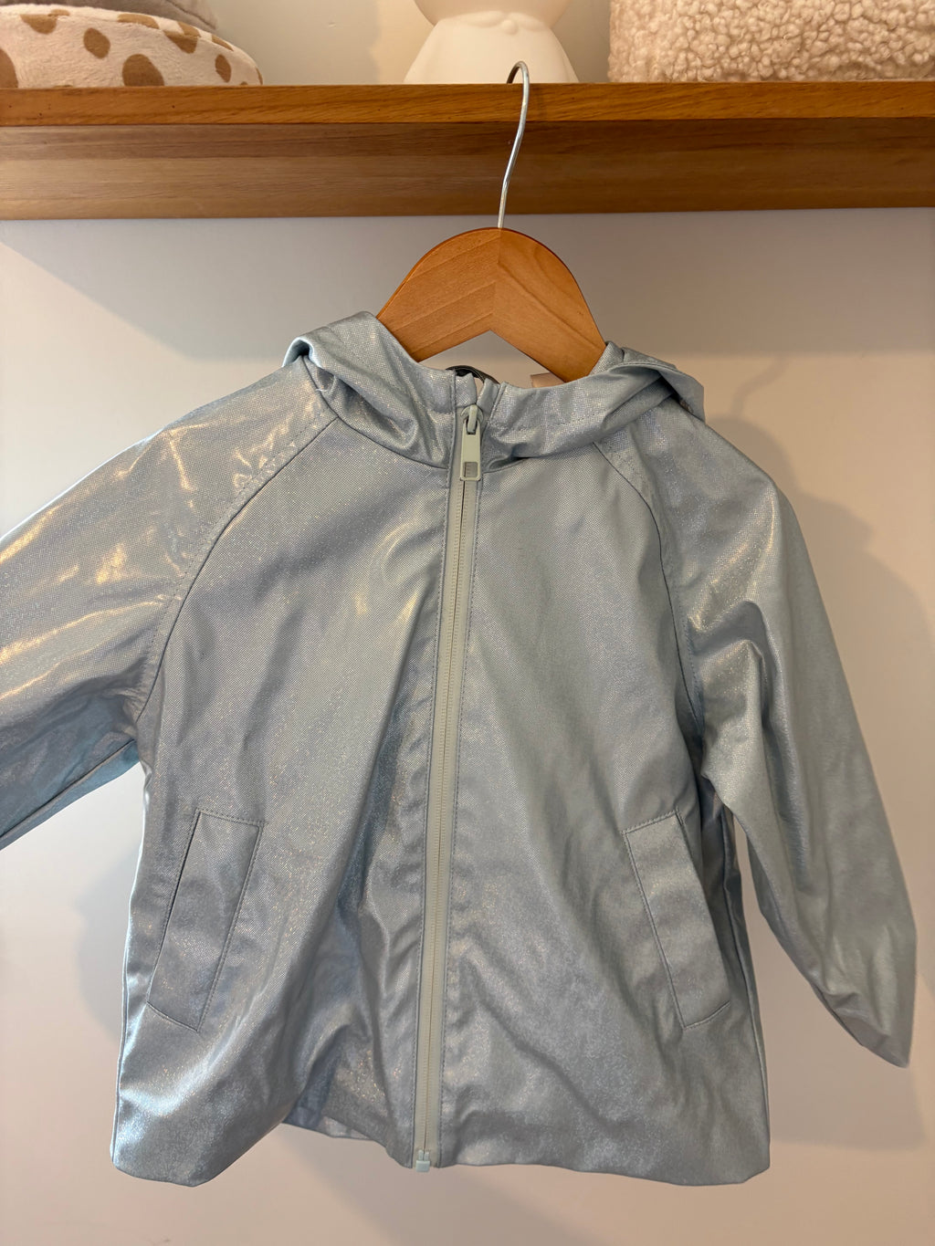 Zara - blauwe jas met kap - 104