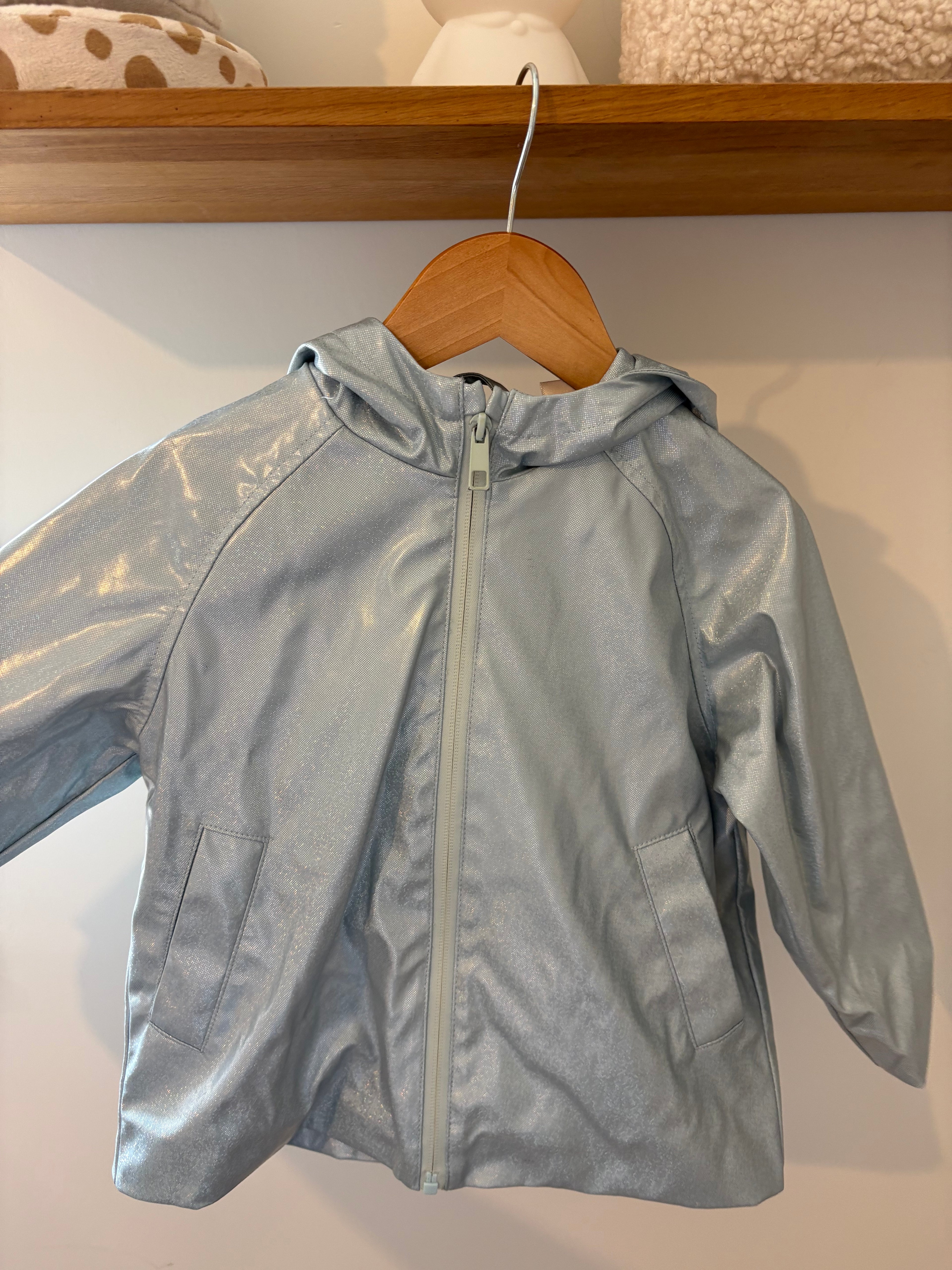 Zara - blauwe jas met kap - 104