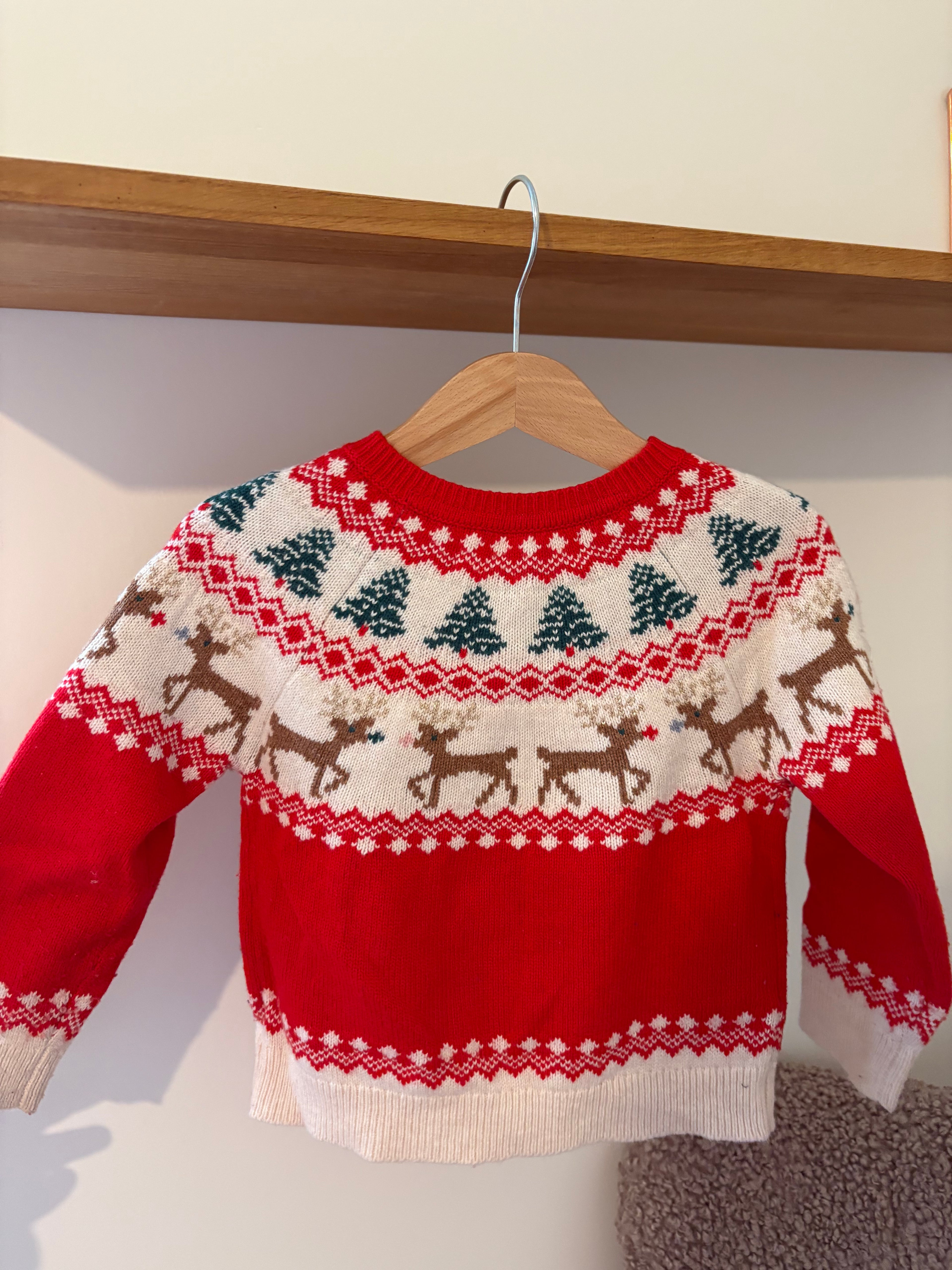 Mini Boden kersttrui - 98
