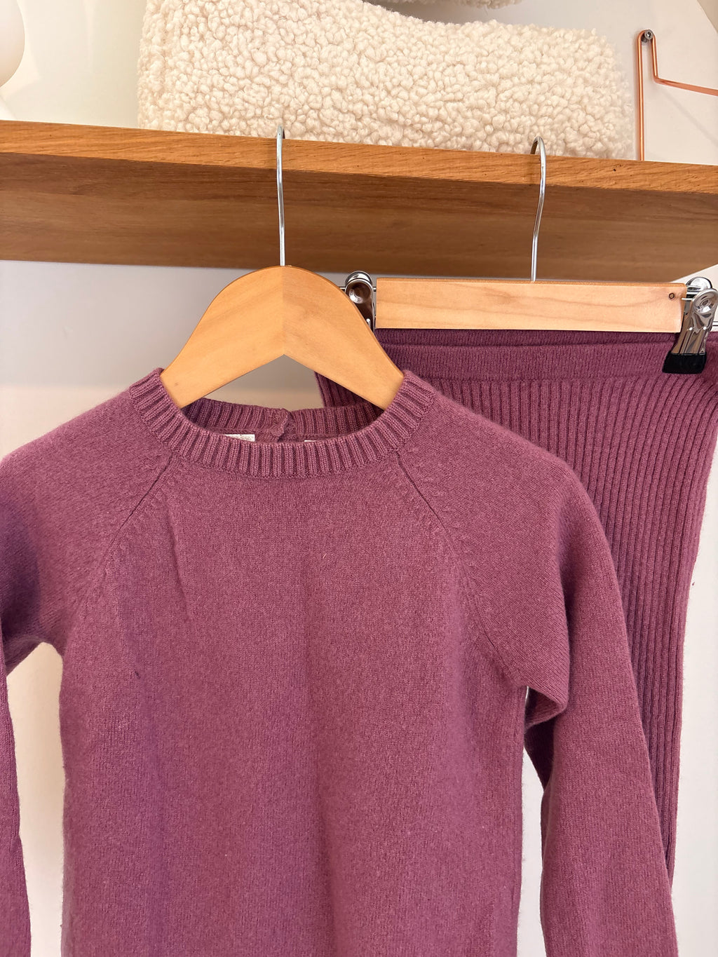Zara - roze wollen setje - 5Y