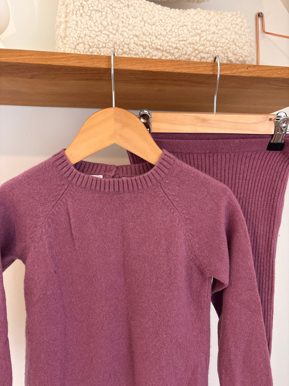 Zara - roze wollen setje - 5Y
