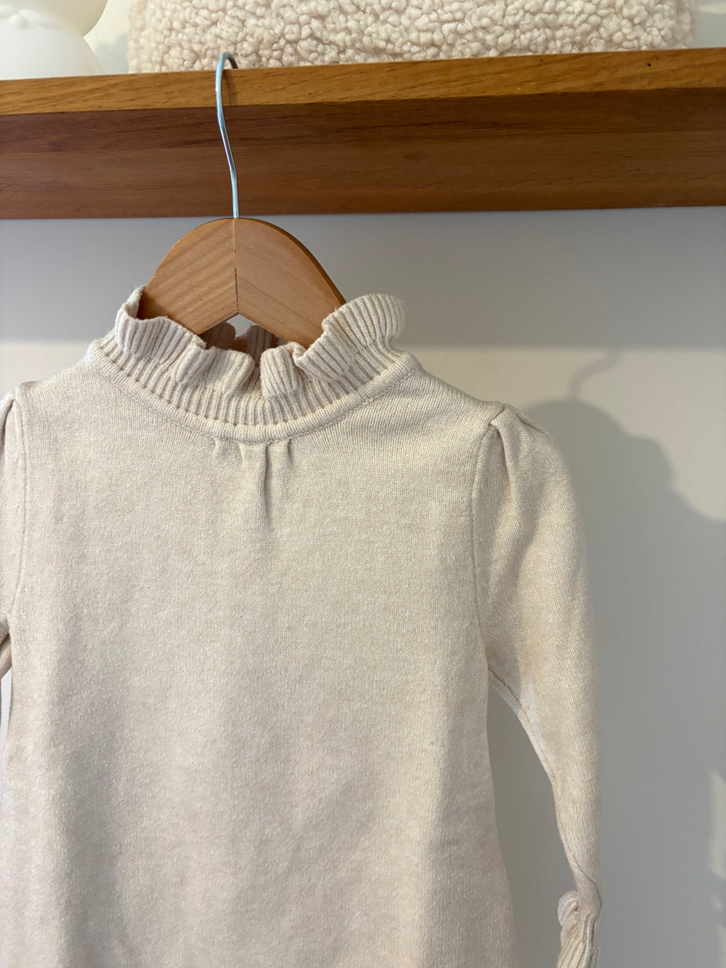 Fliink - beige jurk met kraagje - 2Y