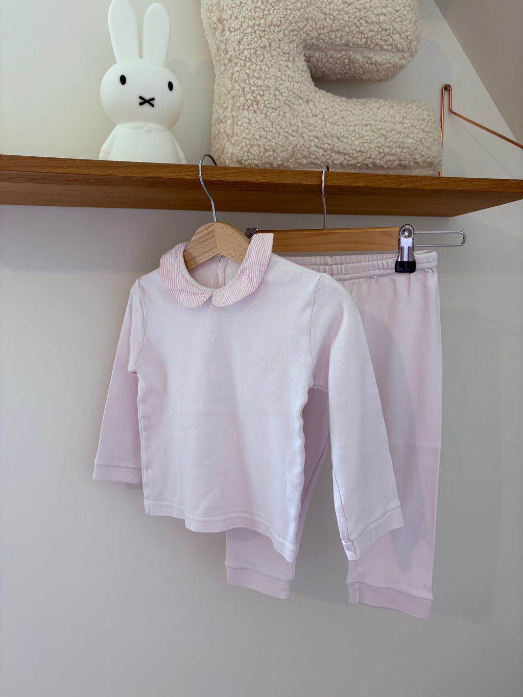 Baby Gi - roze setje met kraagje - 3Y