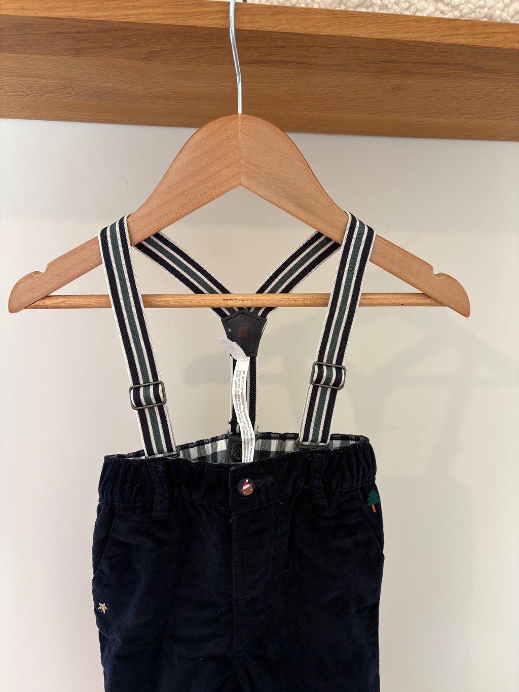 Sergent Major - broekje met bretellen - 2/3M