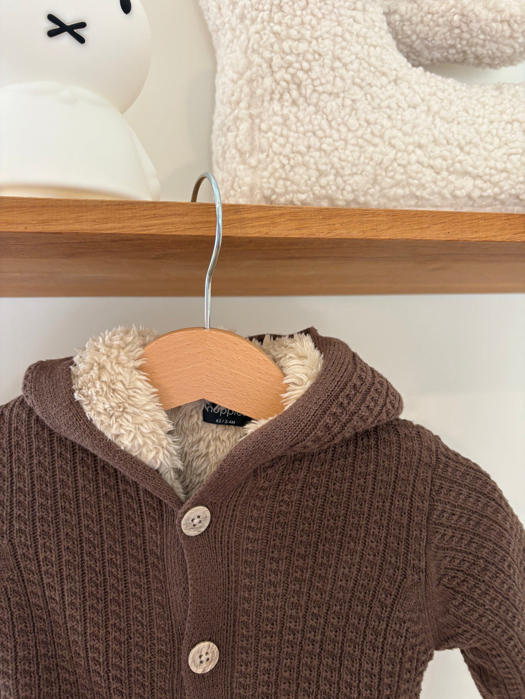 Noppies - fleece truitje knopen - 62