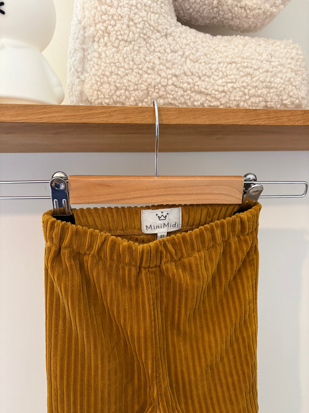 Mini Midi - ribfluwelen broek - 92