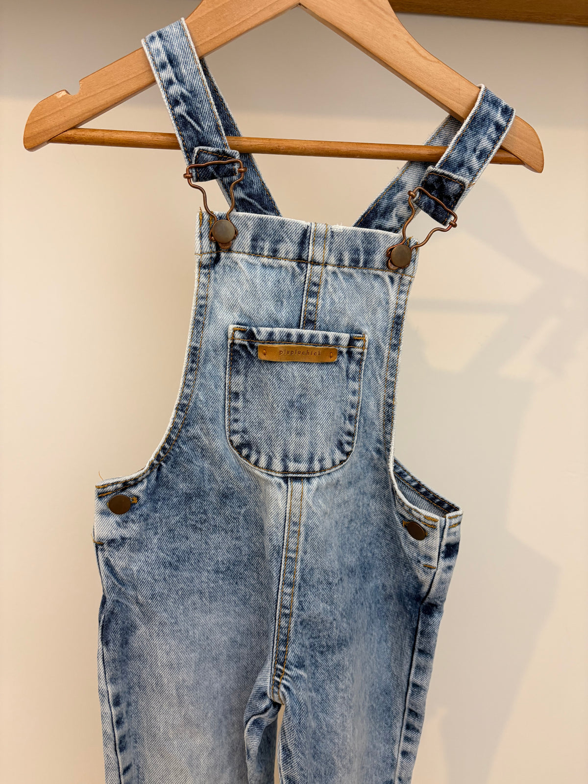 Piupiuchick - denim salopette - 18M