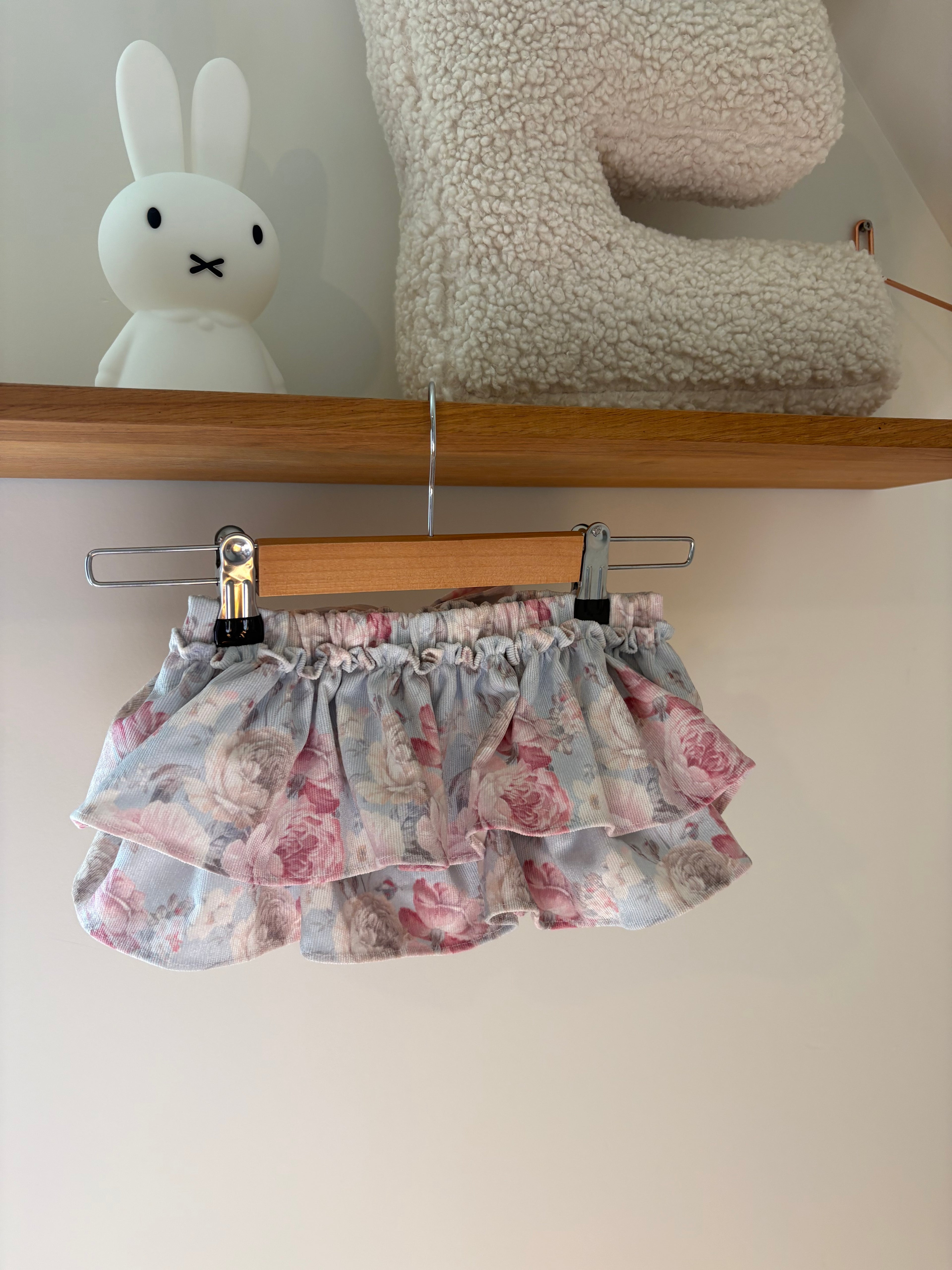 Be Chic - bloomerrokje roze/blauw - 3Y