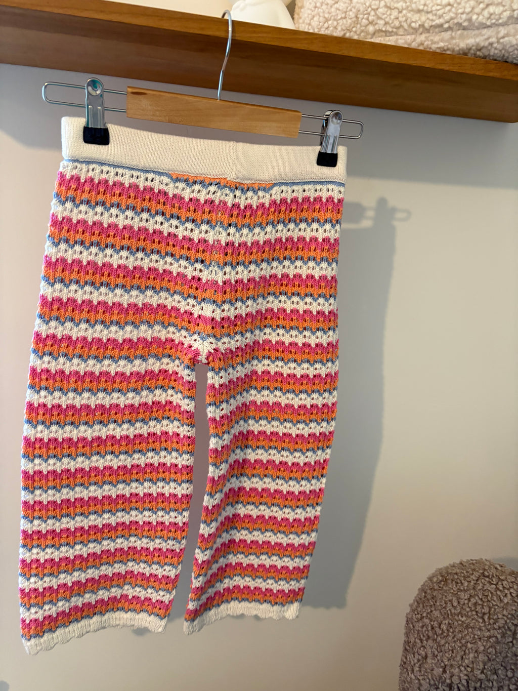 M&S - gehaakte kleurrijke broek - 6Y