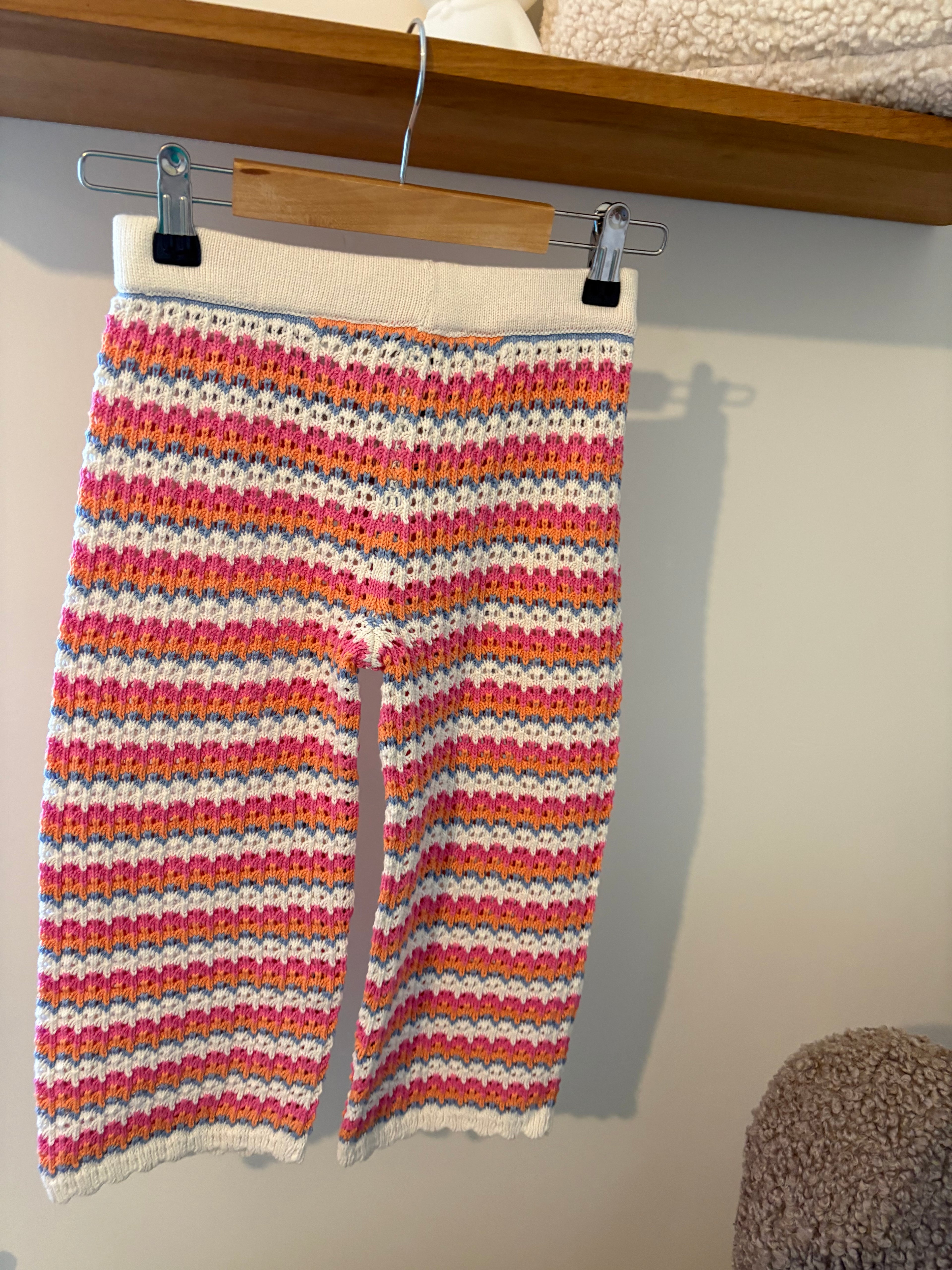 M&S - gehaakte kleurrijke broek - 6Y