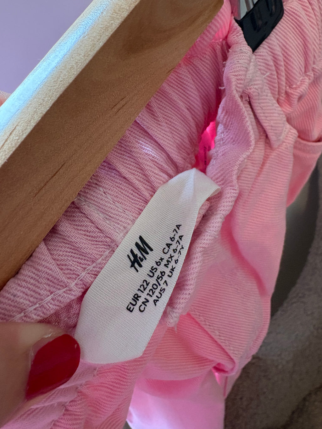 H&M - roze jeans - 6Y