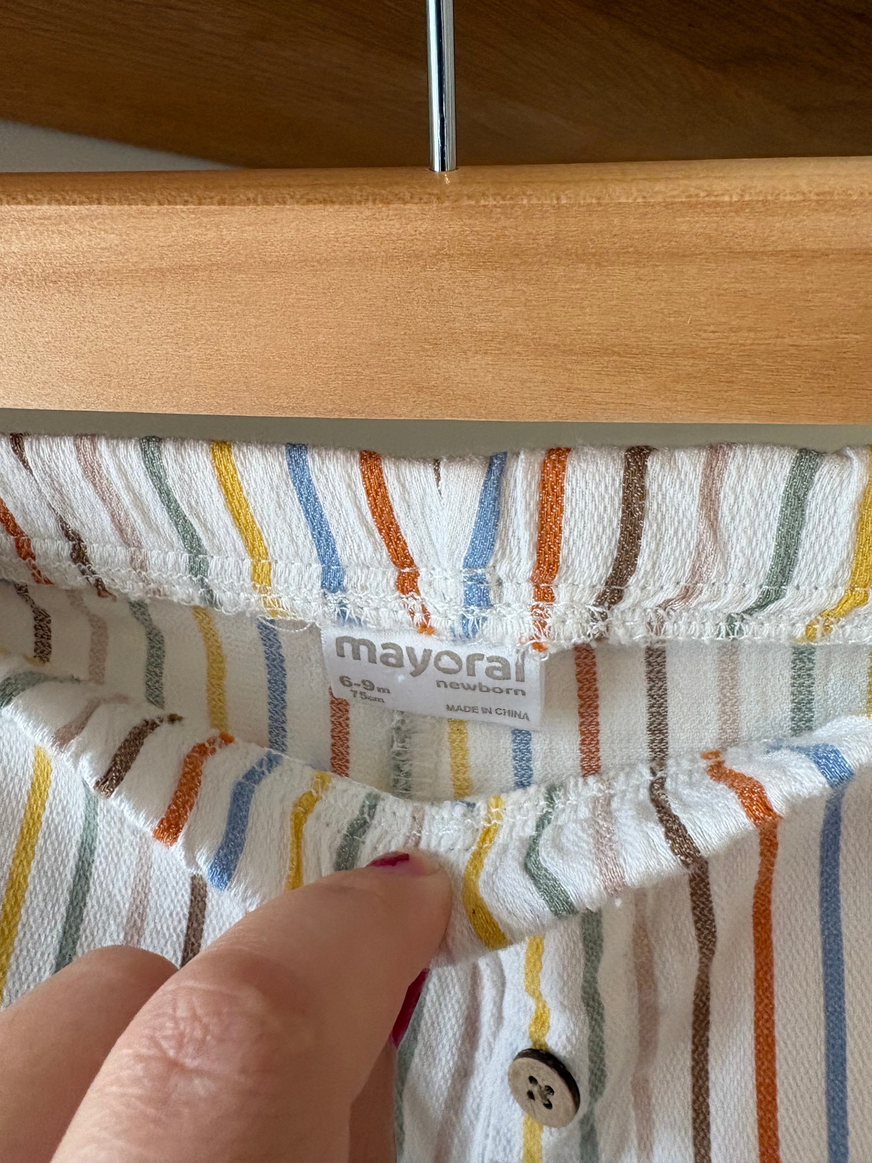 Mayoral - shortje gekleurde strepen - 9M