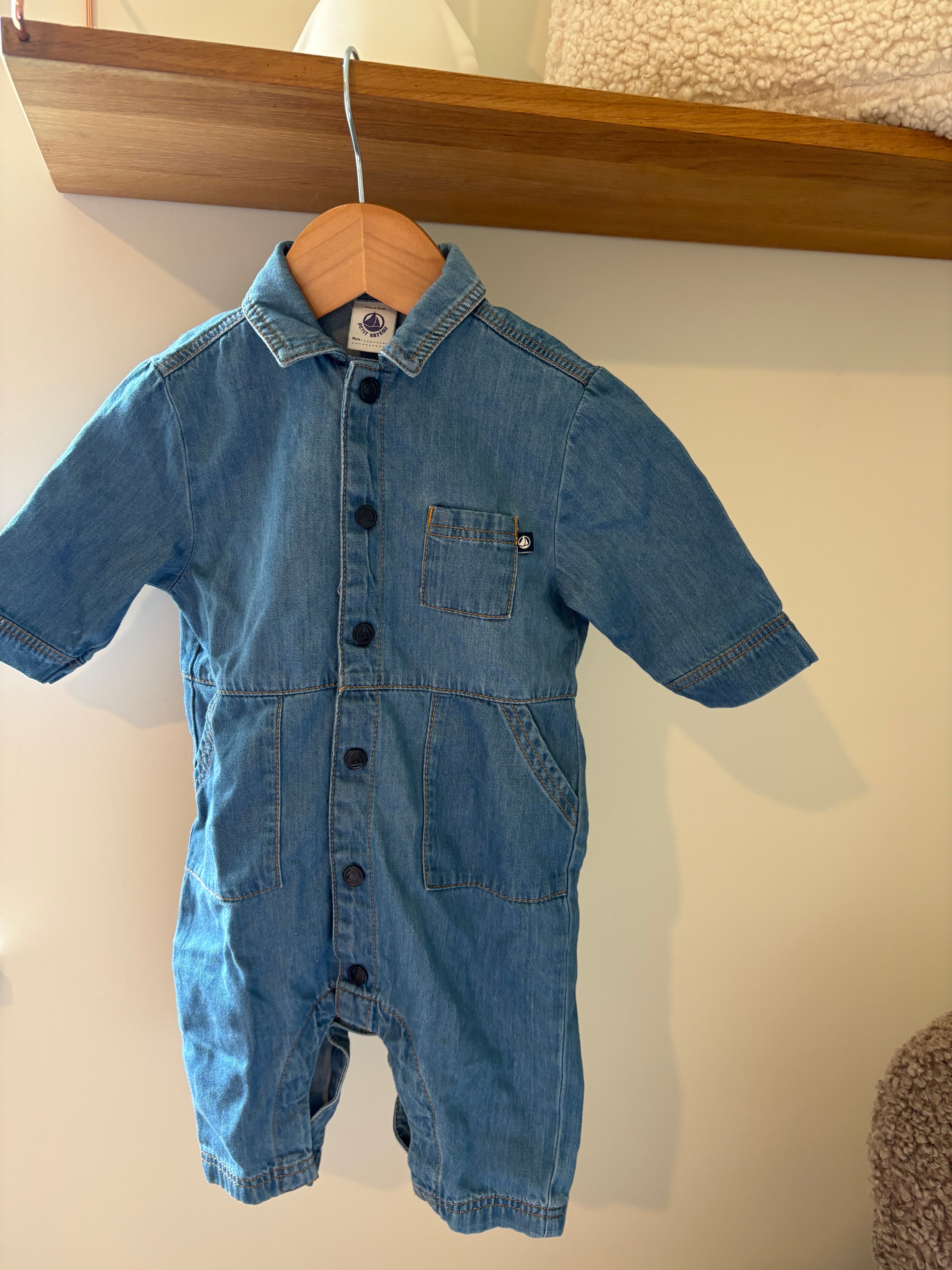 Petit Bateau - jeanspakje - 6M