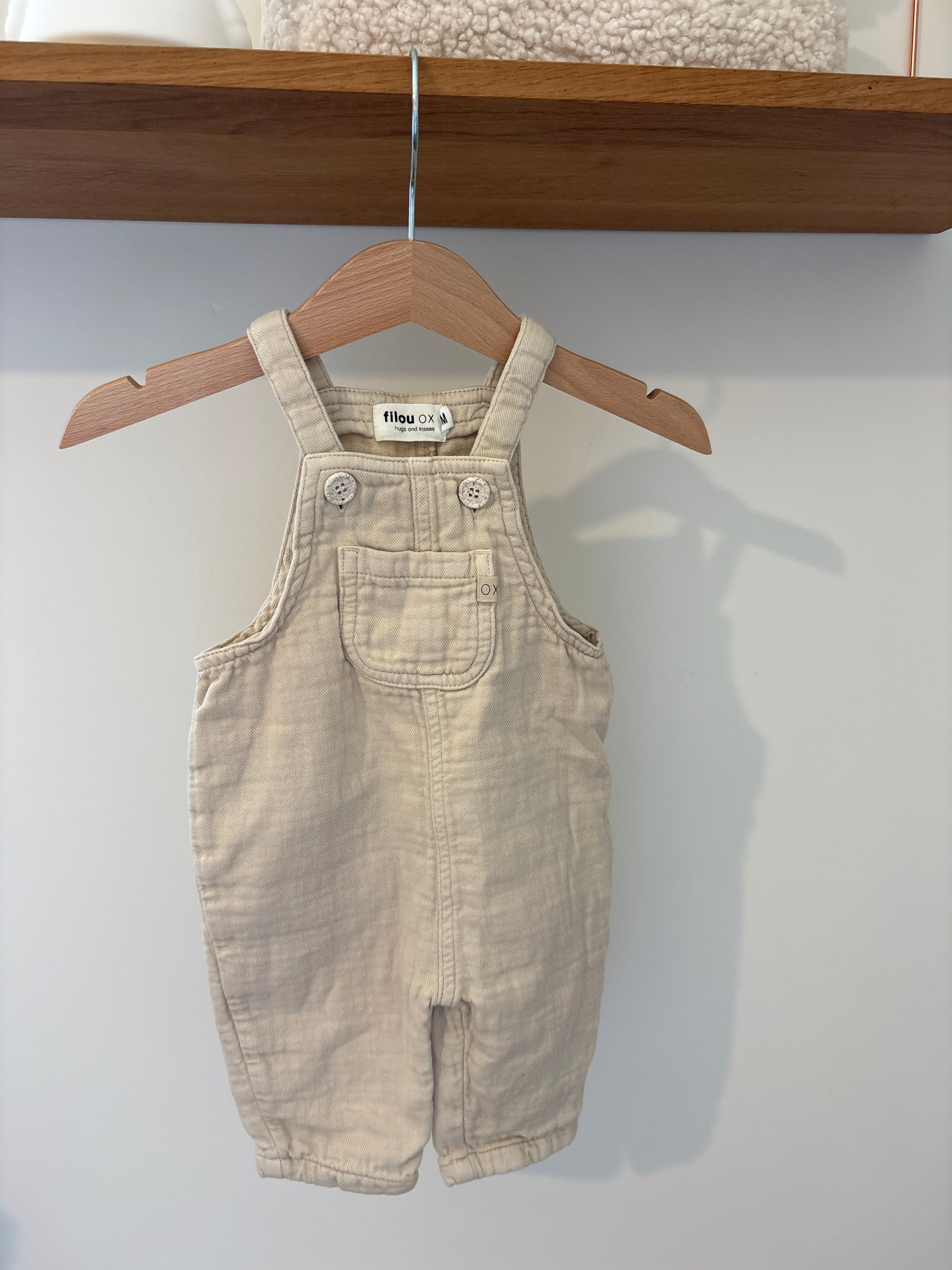 Filou & Friends - beige salopette - 3M