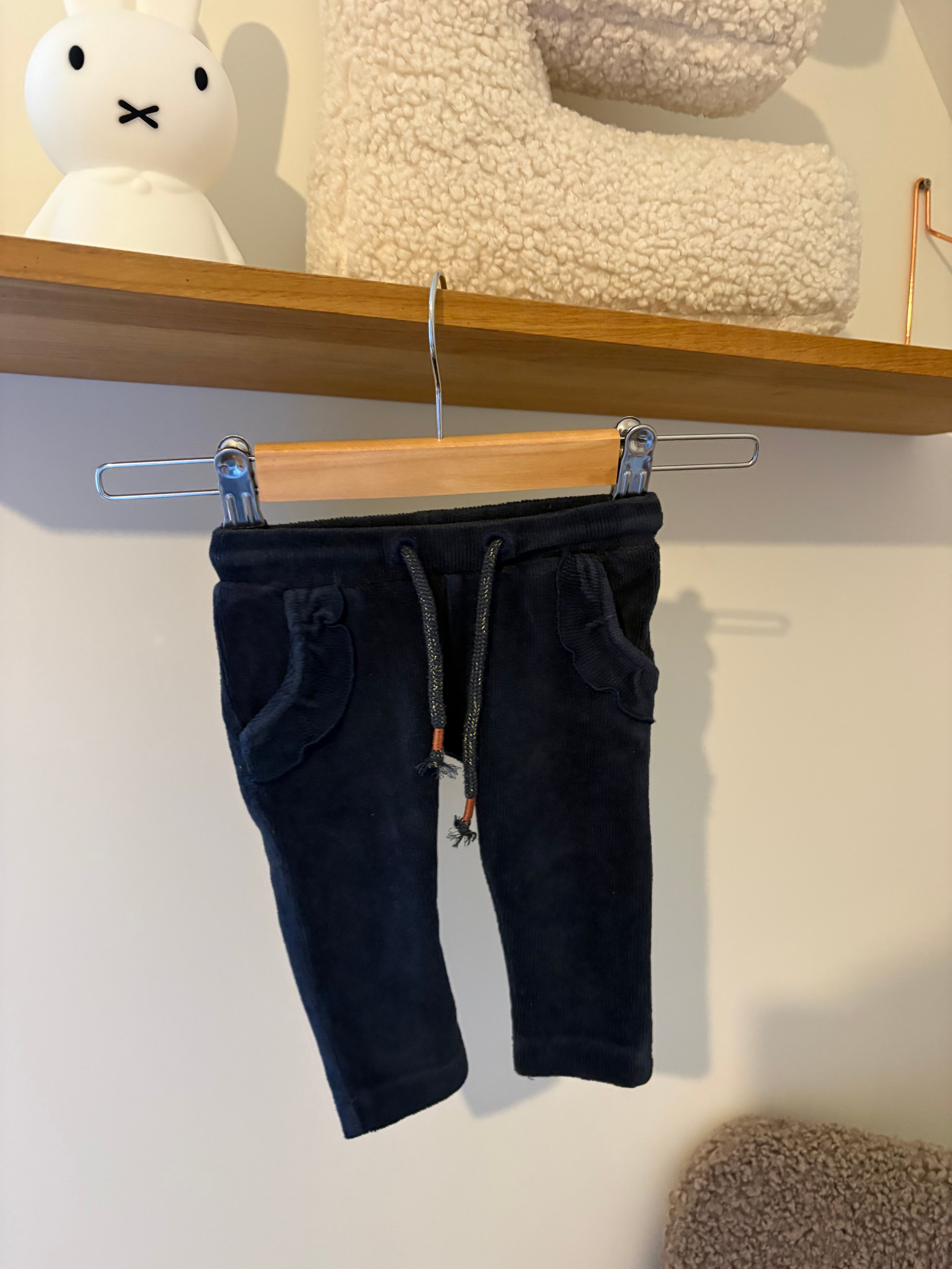 Noppies - blauw corduroy broekje - 62