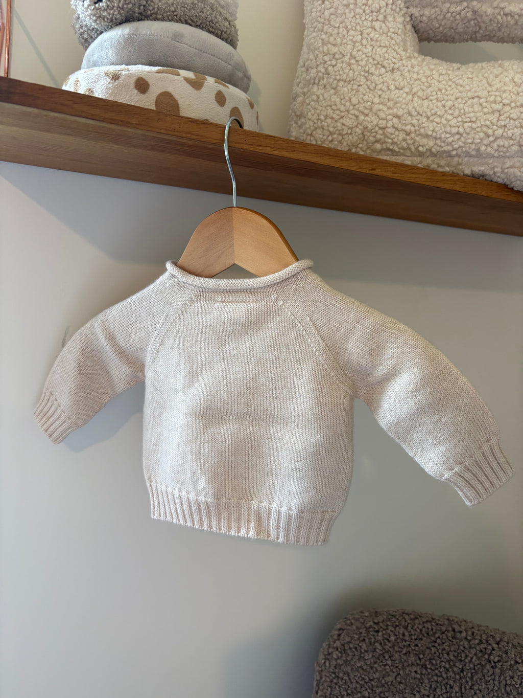 hvid - sweater - 0/3M