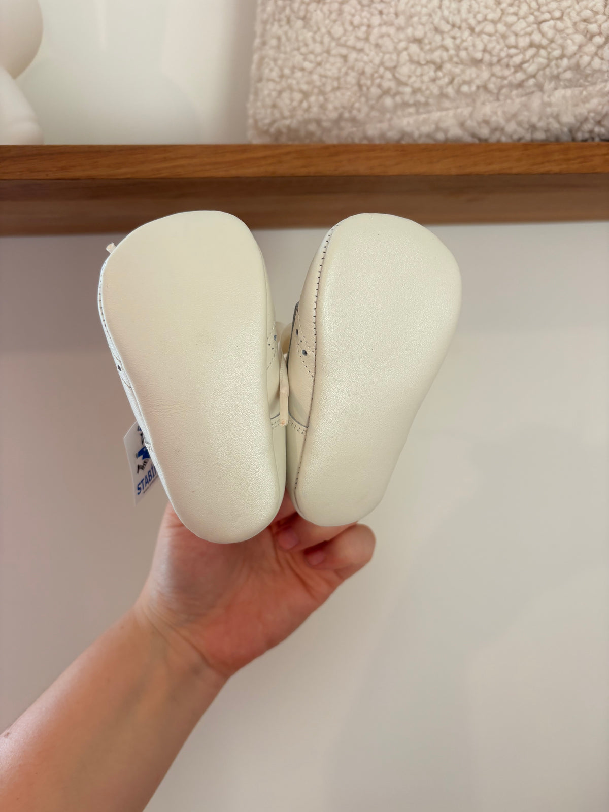 Stabifoot - witte babyschoentjes met strik - 19 (nieuw)