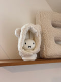Tartine et Chocolat - witte teddy muts met drukknop - T2