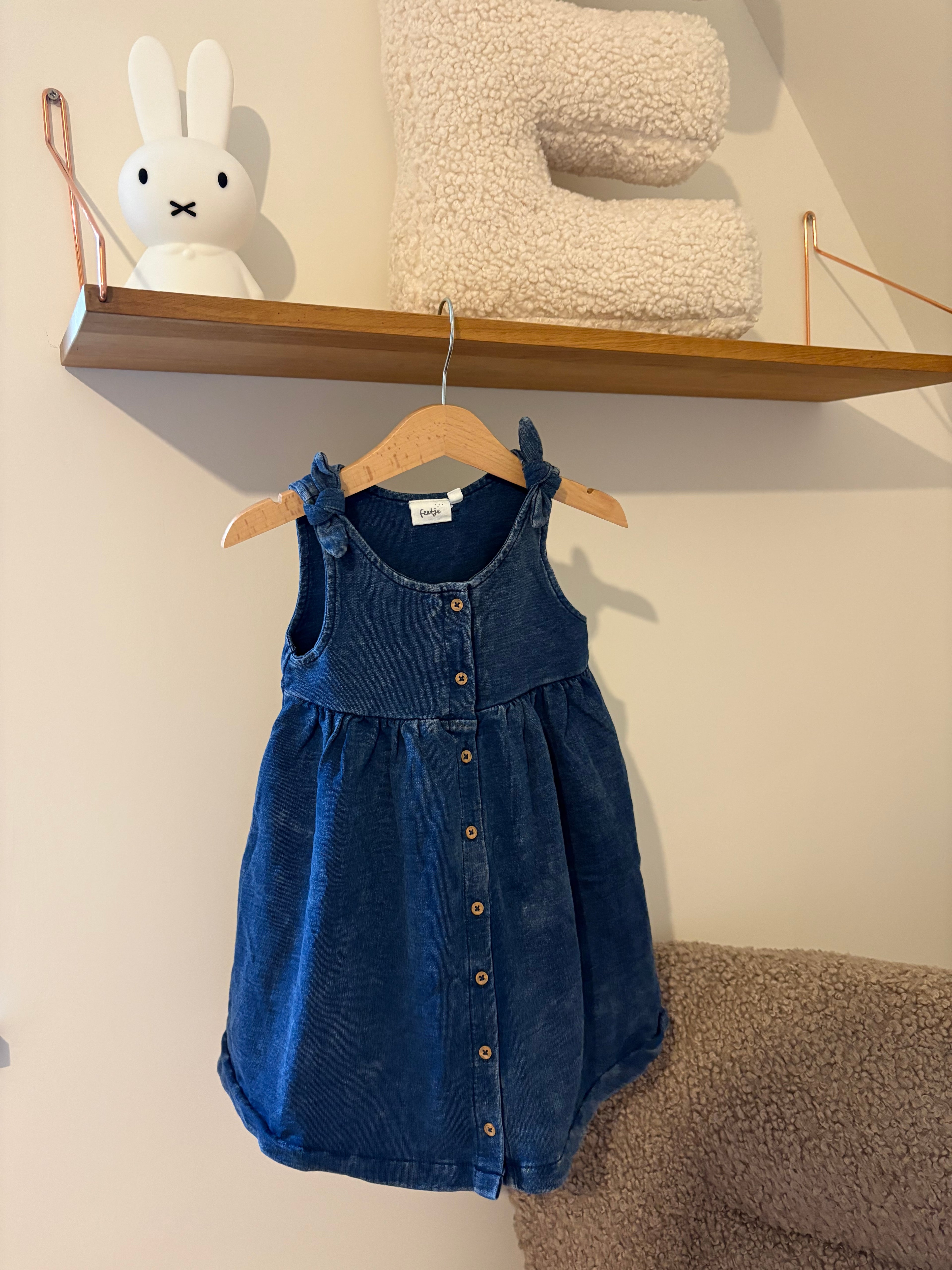 Feetje jeans kleedje - 92