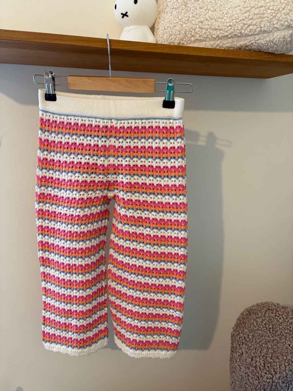 M&S - gehaakte kleurrijke broek - 6Y