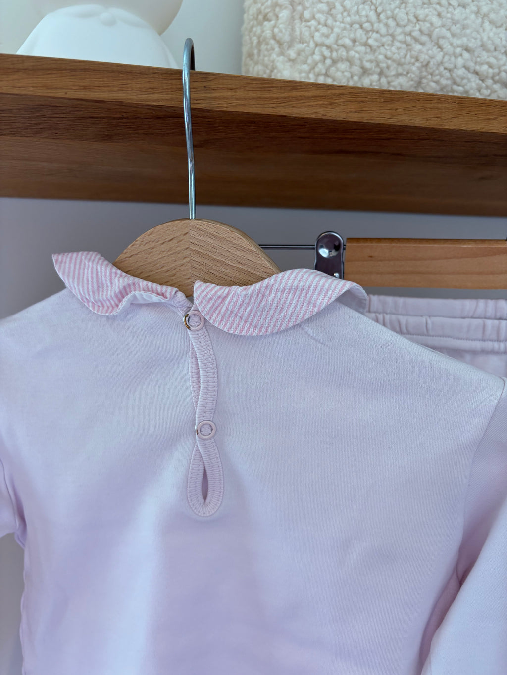 Baby Gi - roze setje met kraagje - 3Y