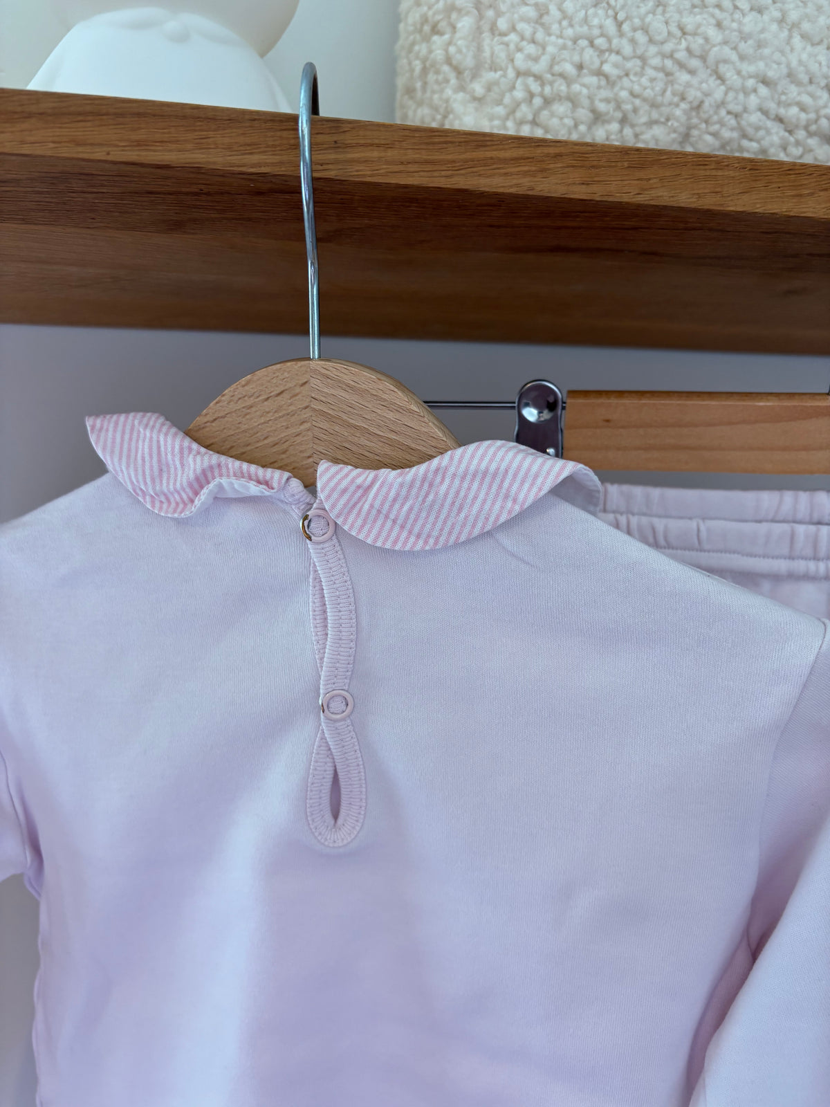 Baby Gi - roze setje met kraagje - 3Y
