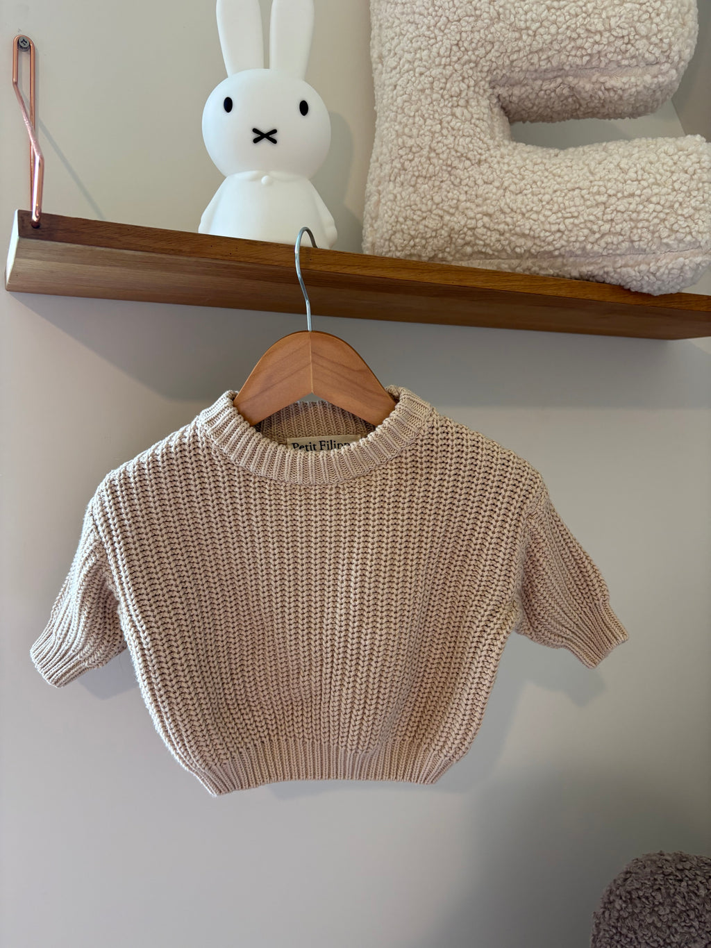 Petit Filippe - bruine oversized knit - 3M