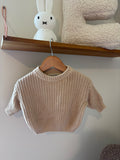 Petit Filippe - bruine oversized knit - 3M