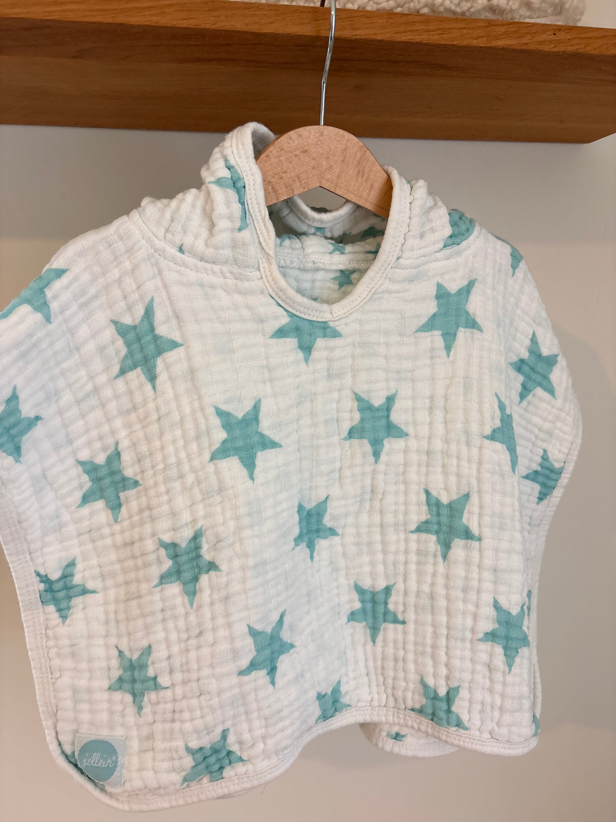 Jollein - tetra poncho blauwe sterren - newborn