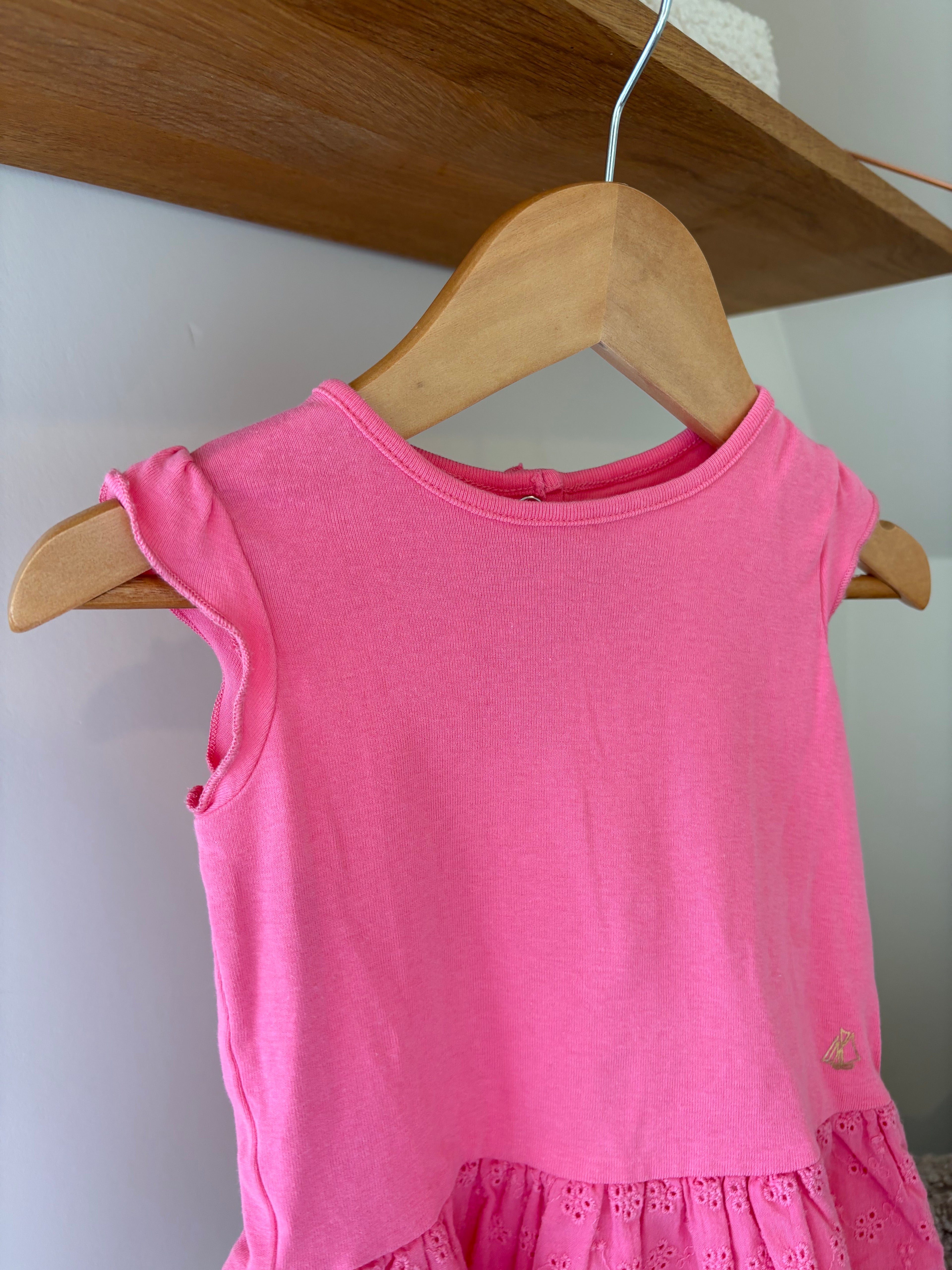 Petit Bateau - roze jurkje - 72