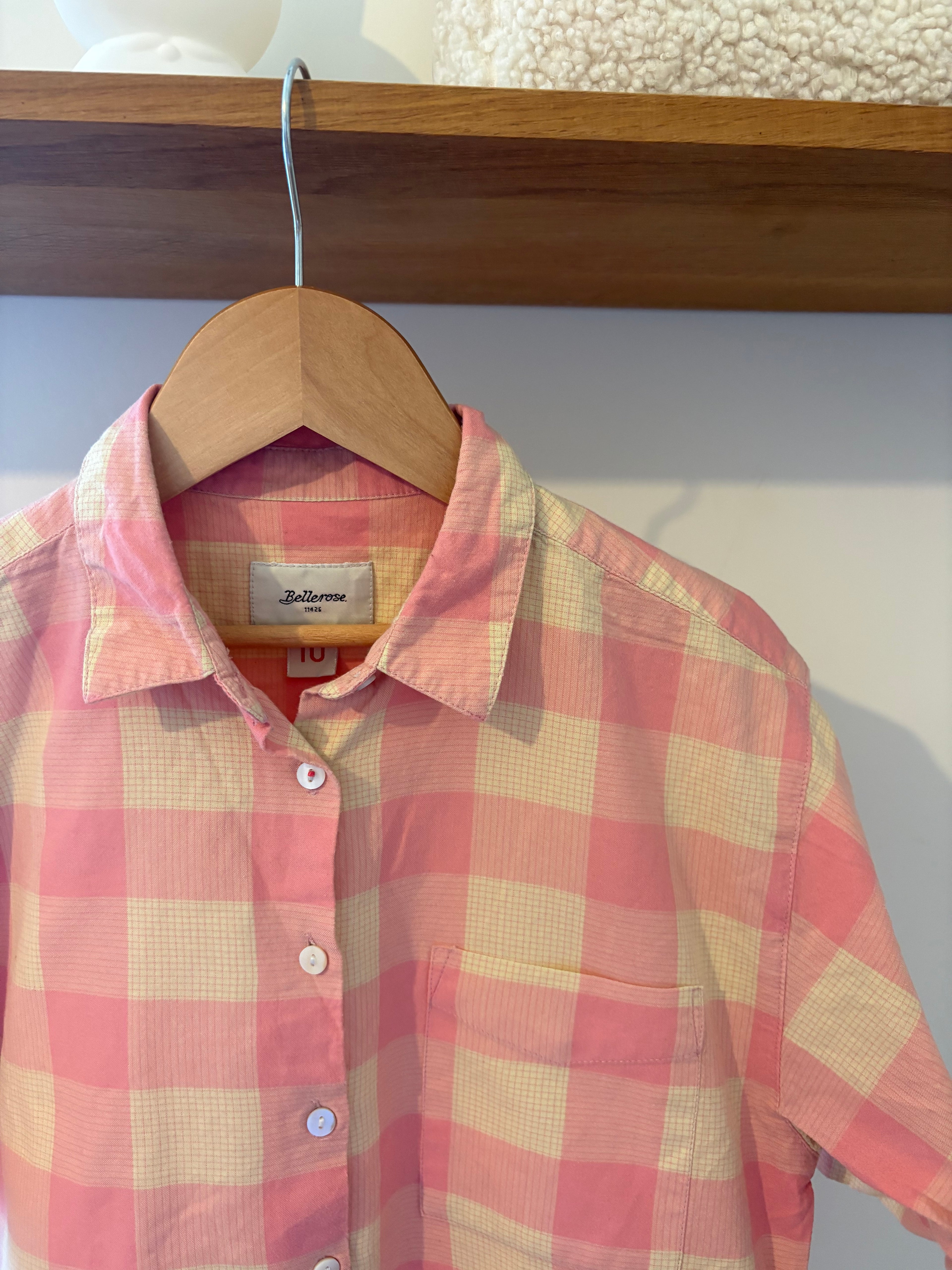 Bellerose - blouse roze/geel - 10