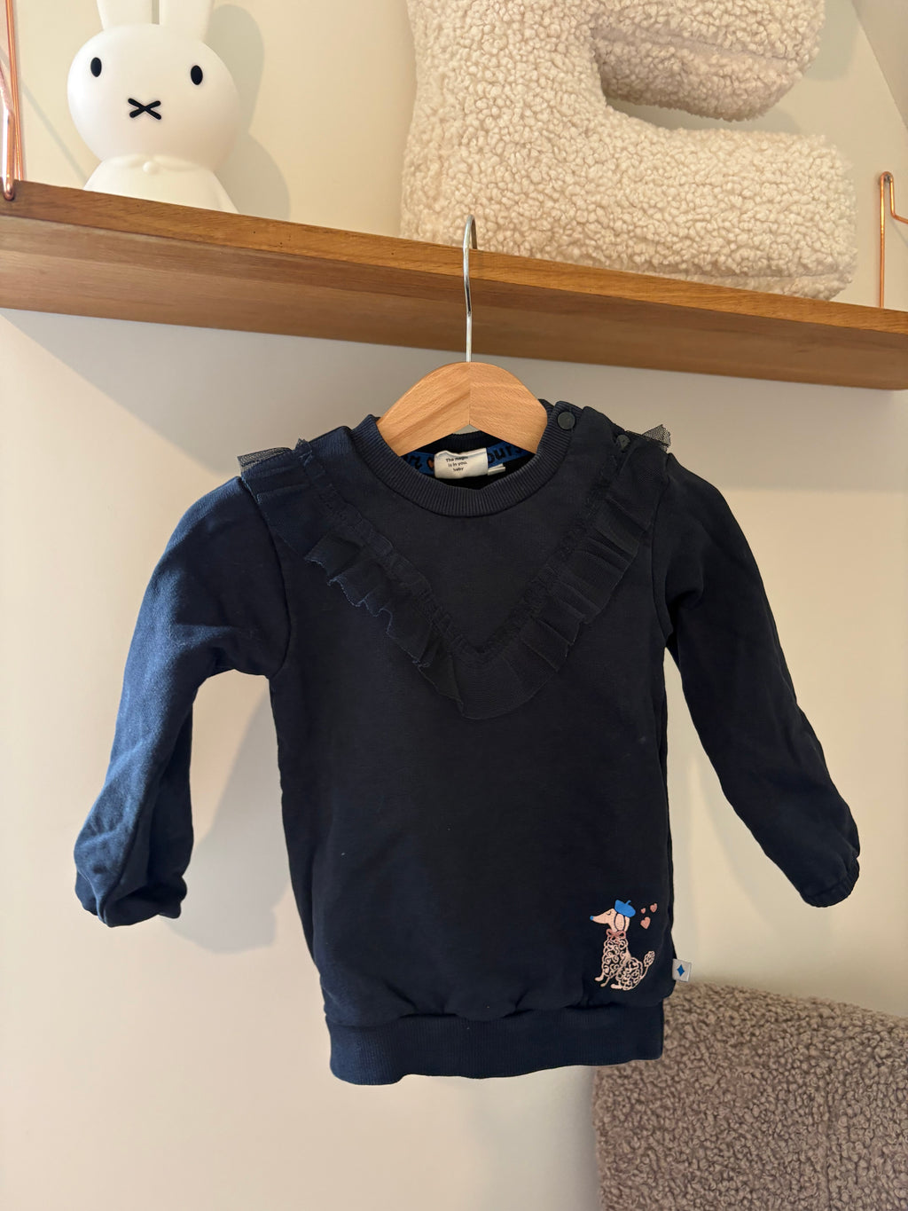 Feetje trui donkerblauw - 86