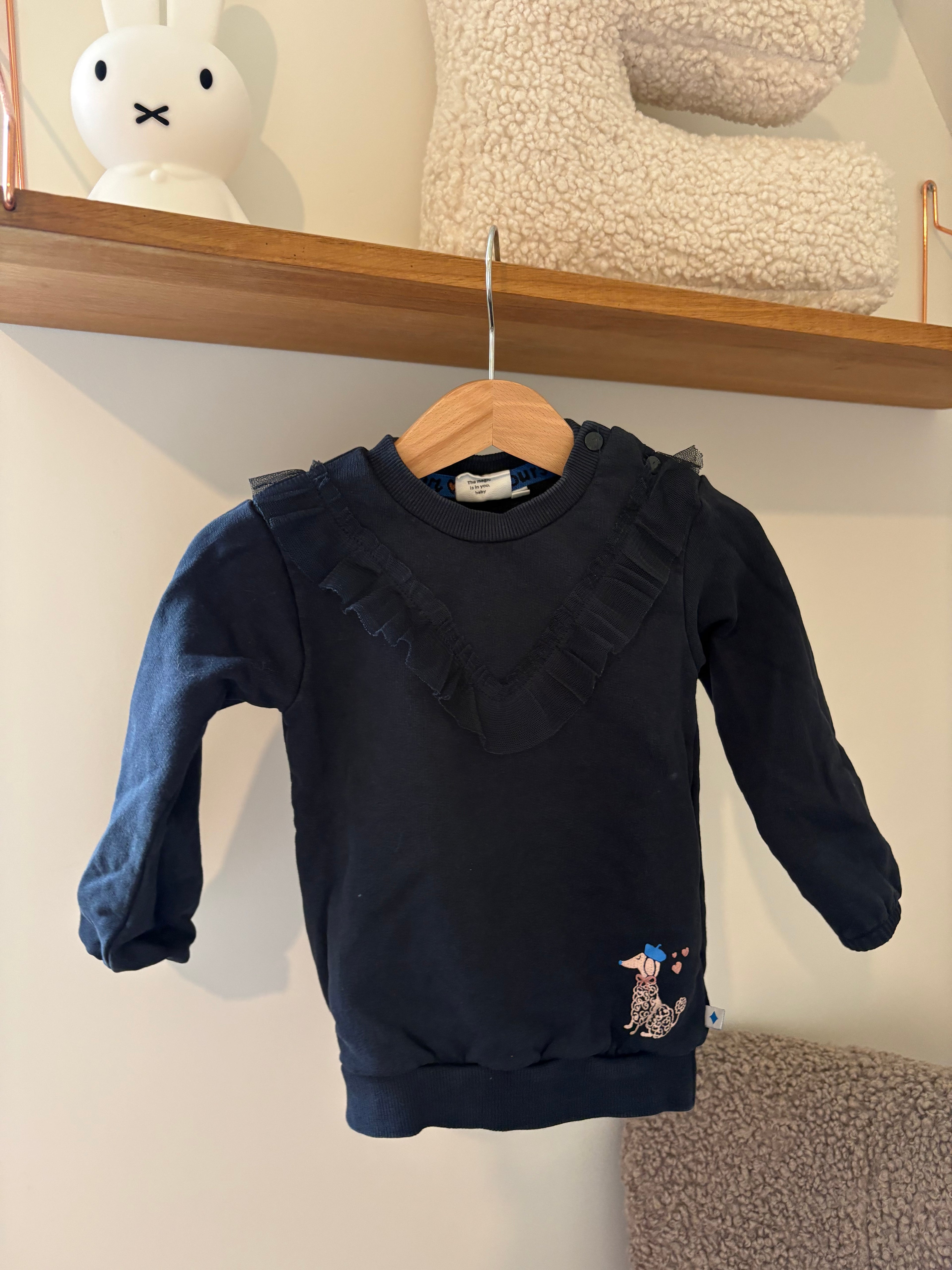 Feetje trui donkerblauw - 86