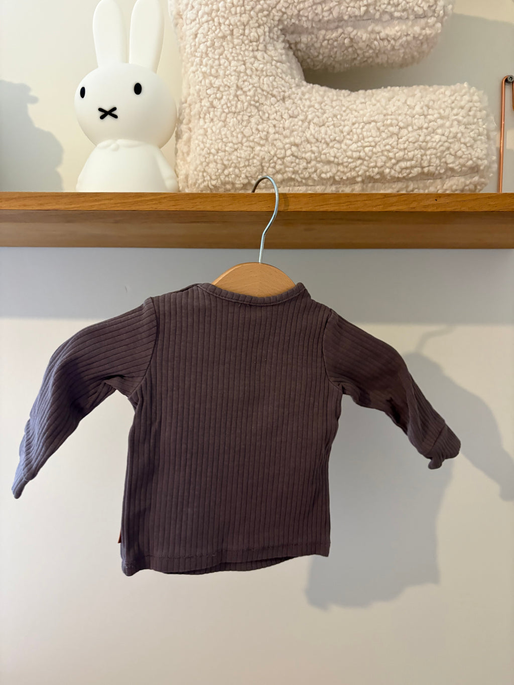 Hema - tshirt lange mouwen in mauve - 56
