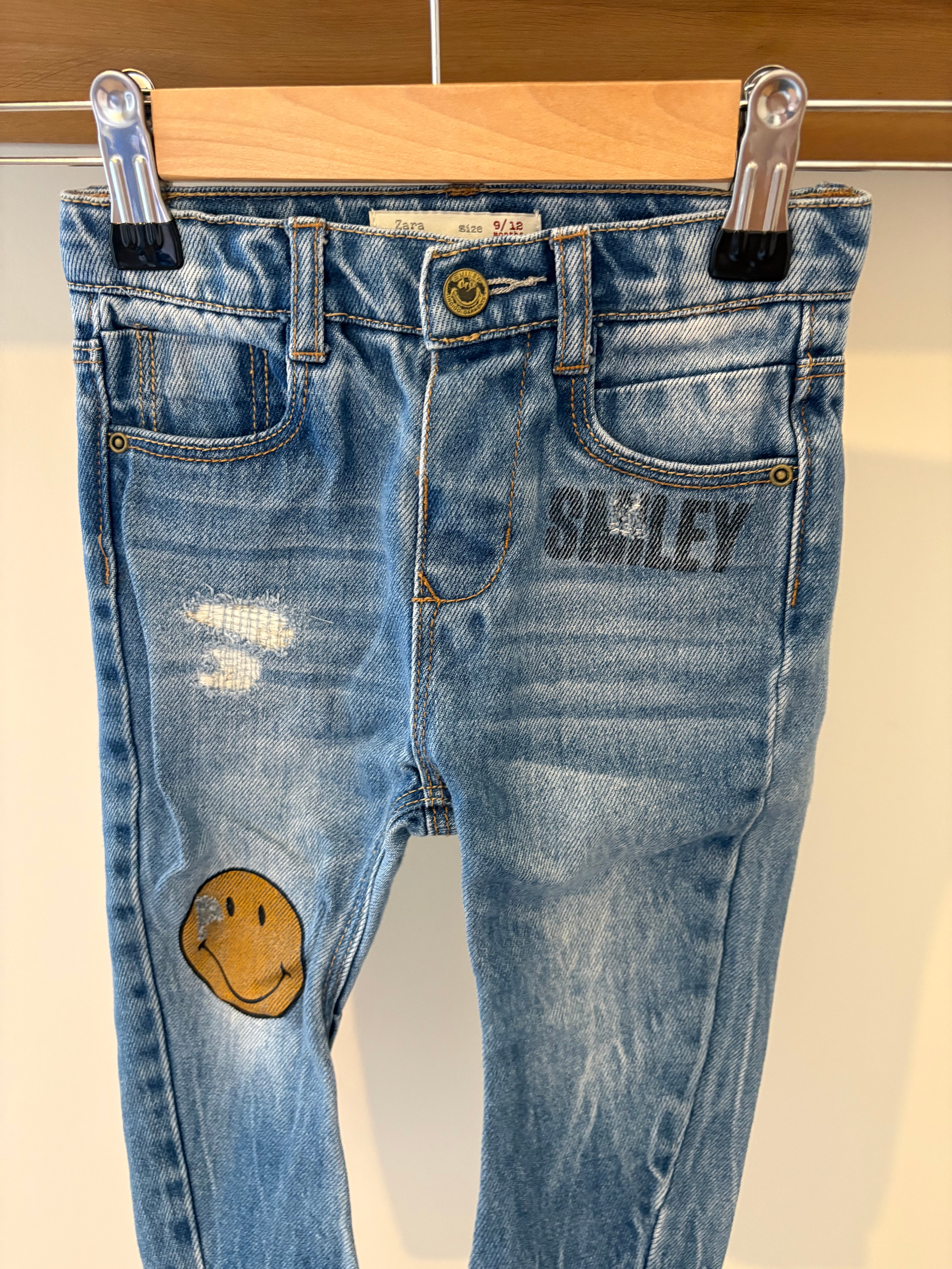 Zara - jeans smiley - 80
