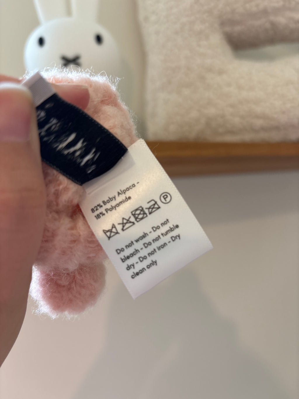 LN Knits - roze knit pantoffels/sokjes - 0/3M
