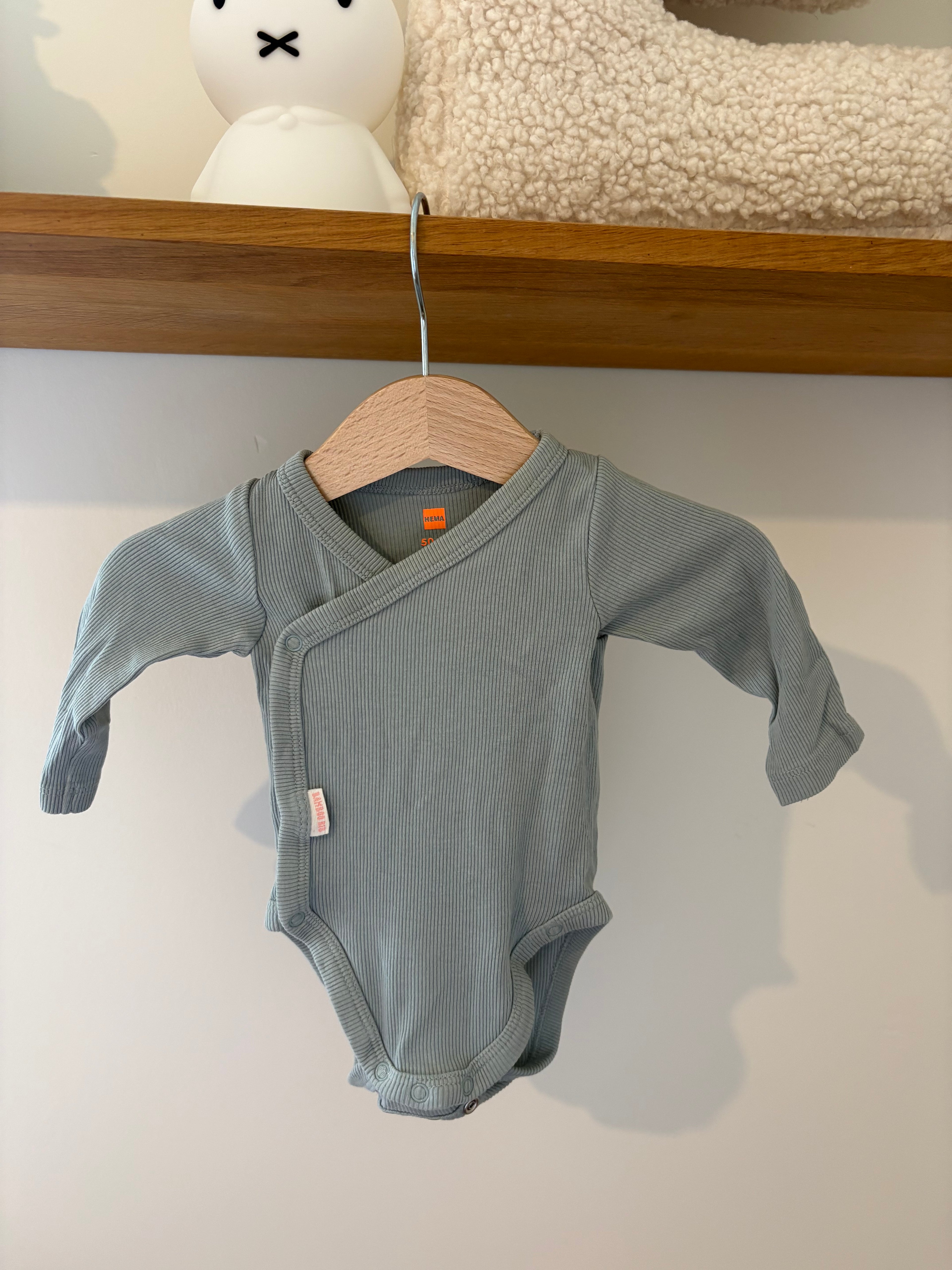 Hema - body blauw - 50/56