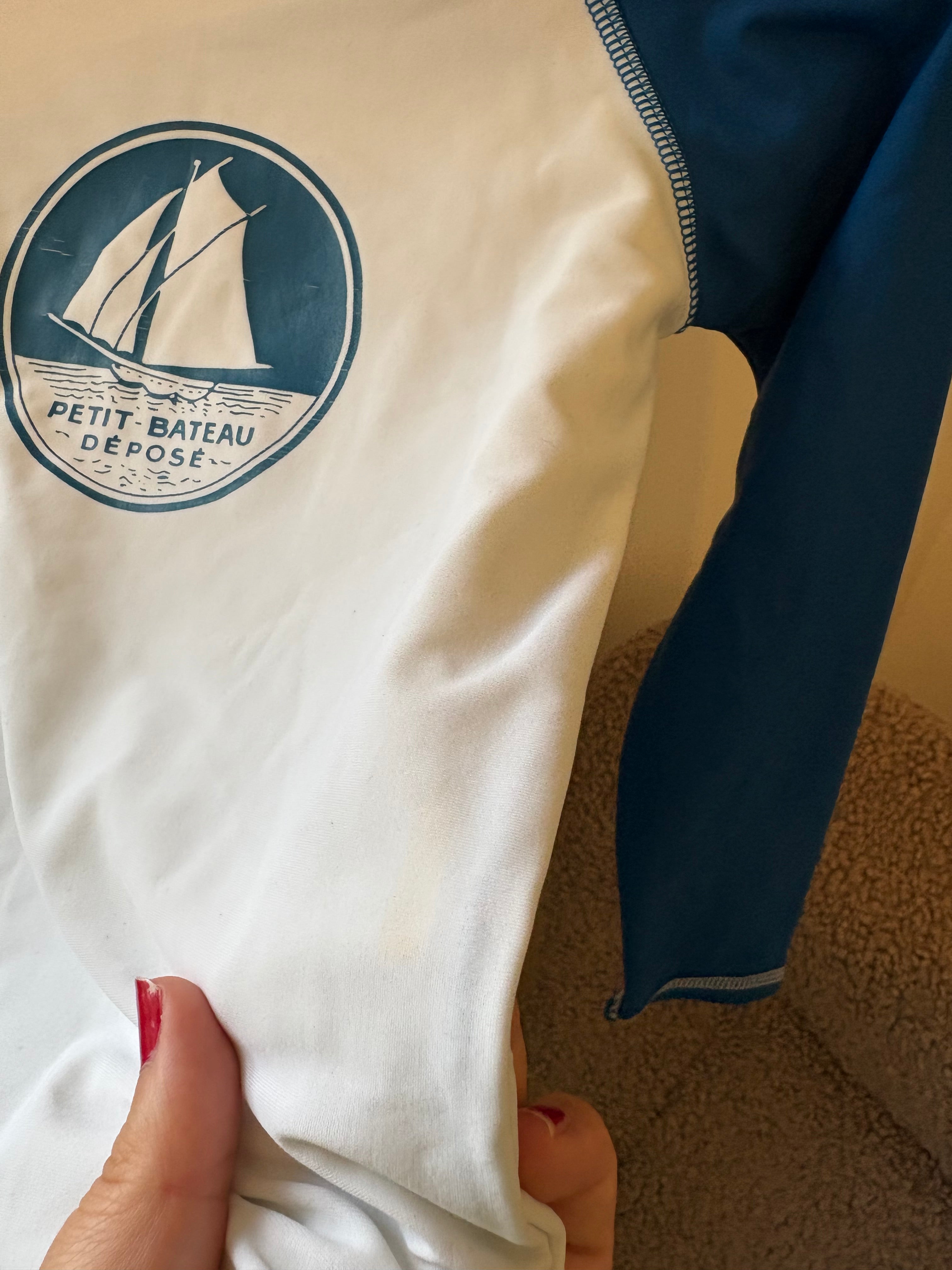 Petit Bateau - UV zwemtopje - 6Y (vlekje)