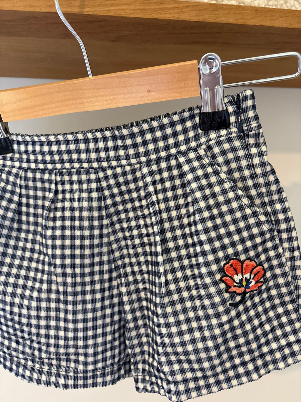 Kenzo - vichy ruit shortje - 18M