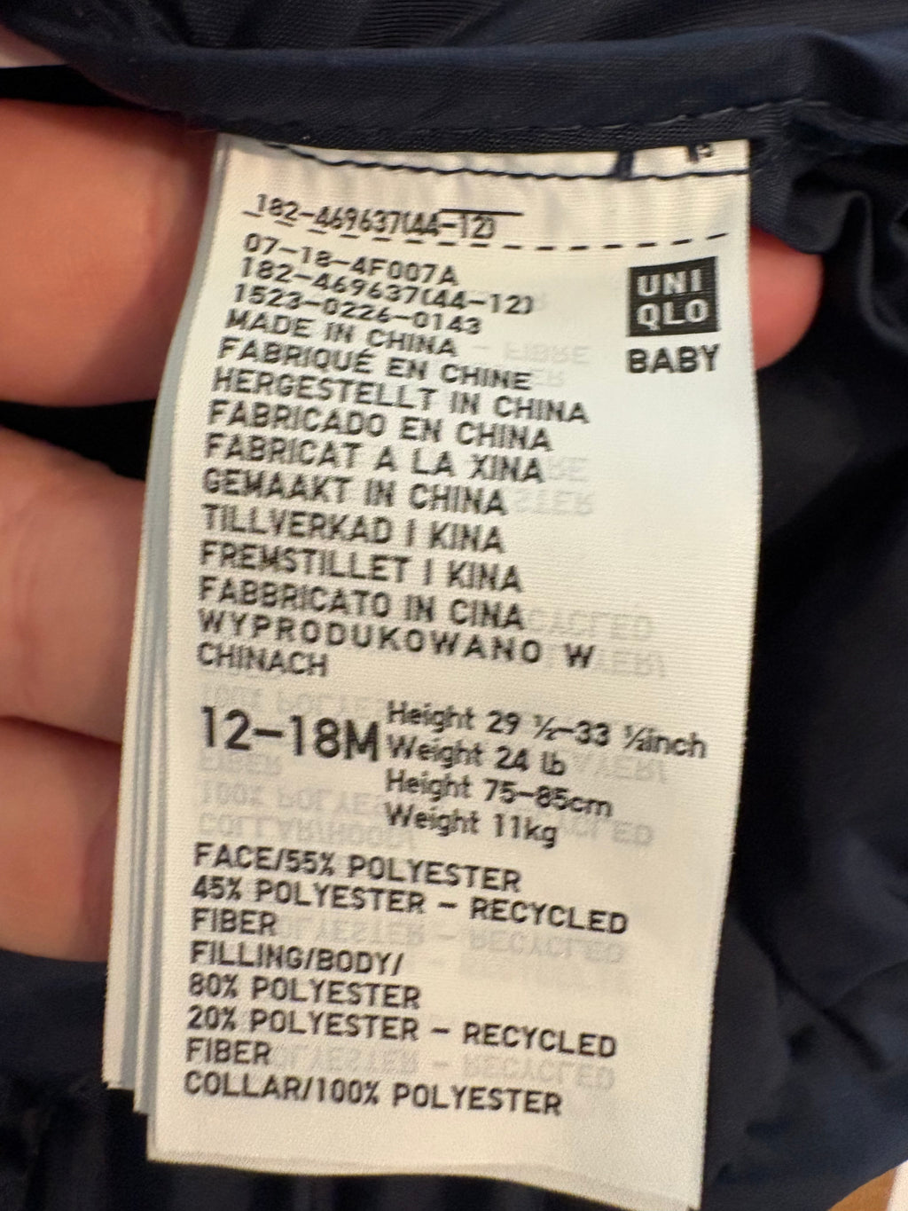 Uniqlo - Blauwe Jas - 86 Uniqlo