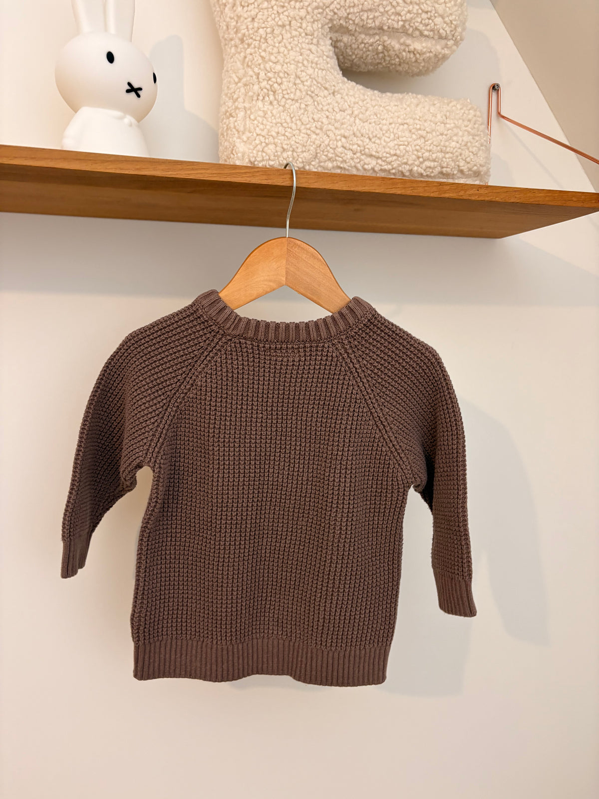 Next - bruine sweater - 80/86
