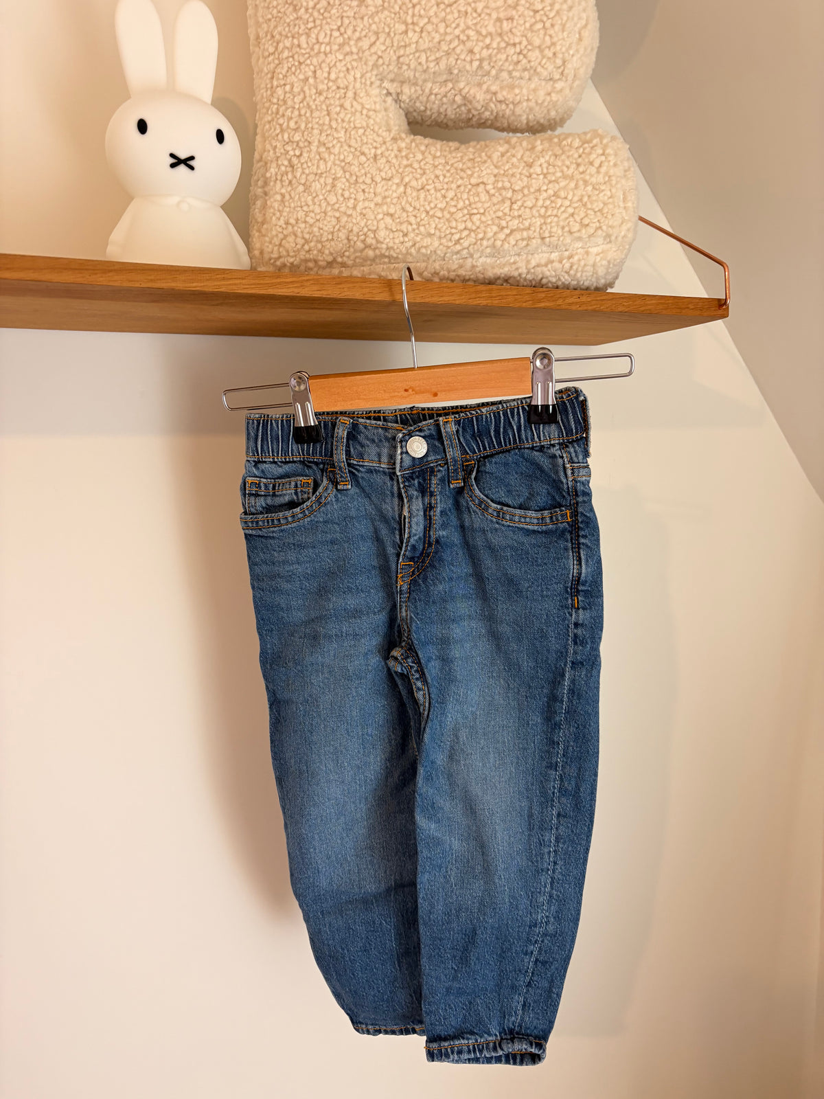 H&M - jeans loose fit blauwe jeans - 98
