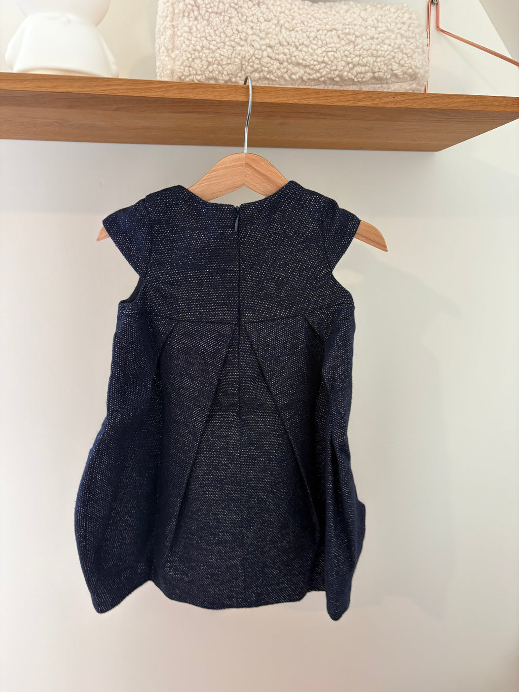 River Woods - blauw jurkje met strik - 3Y