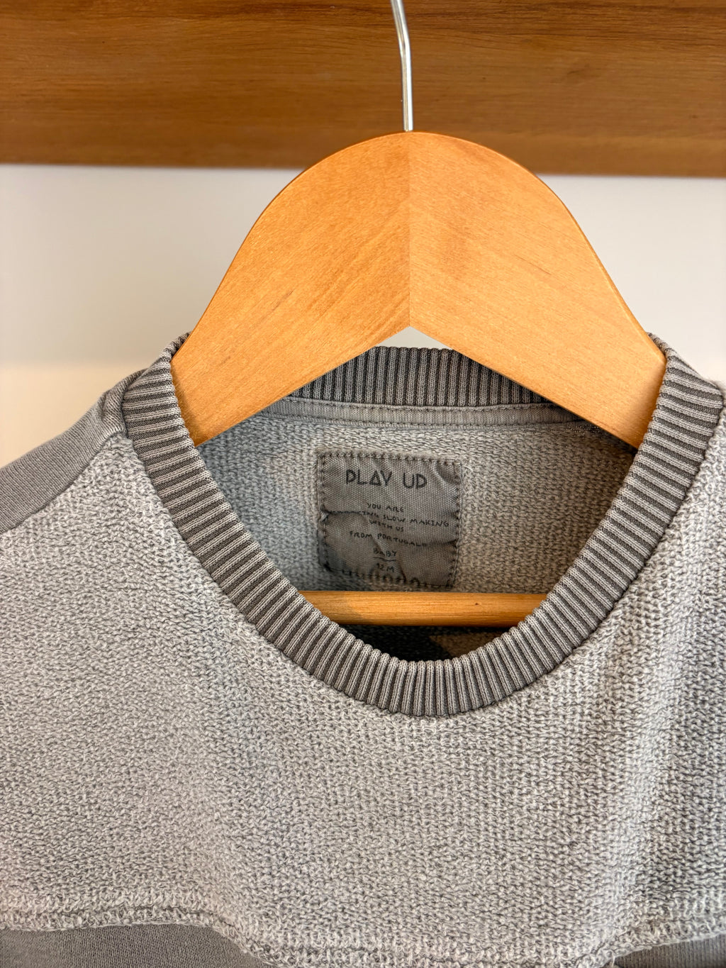 Play Up - grijze sweater - 12M