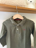 Hackett - kaki polo lange mouwen - 92
