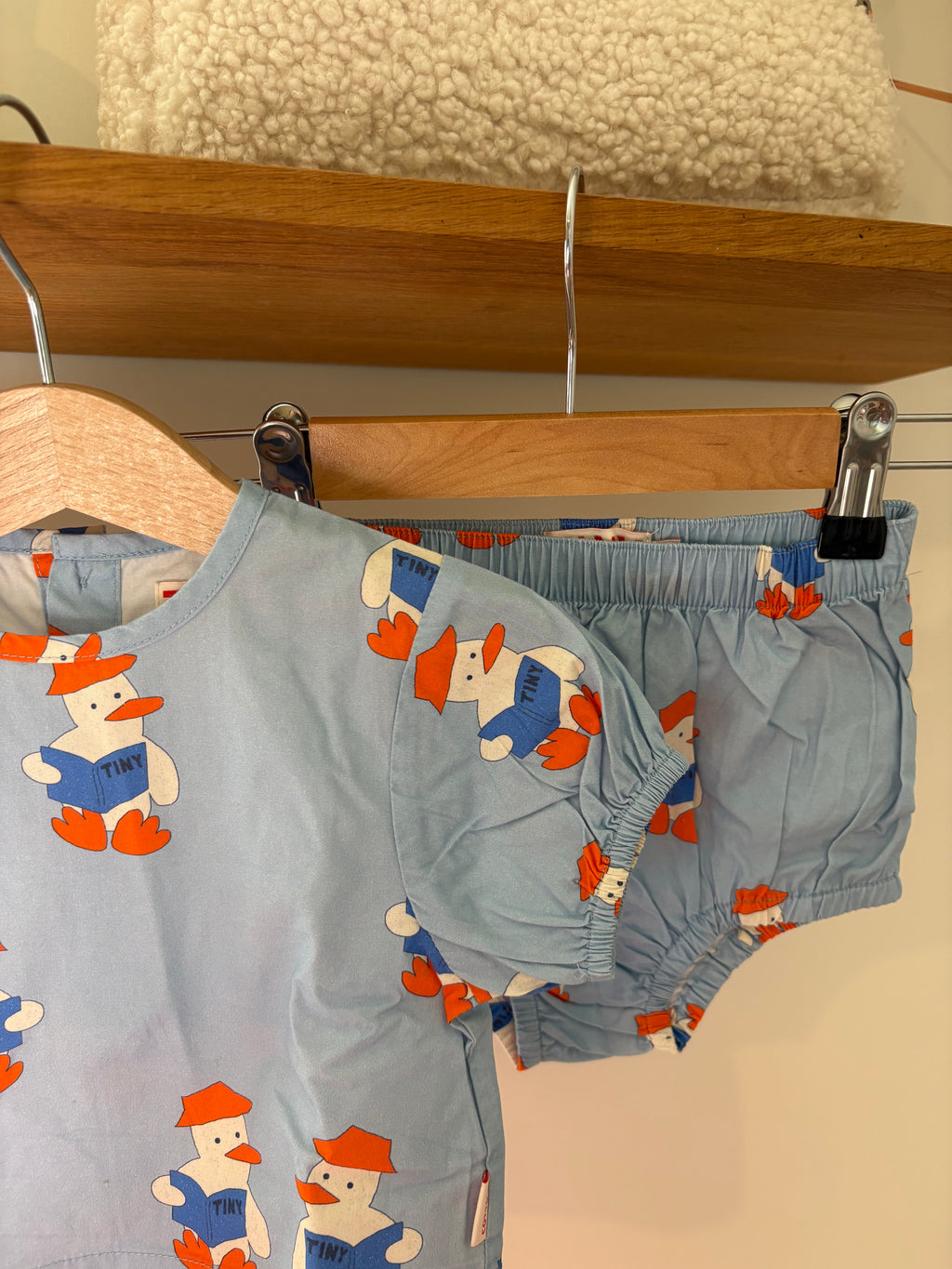 Tiny Cottons - blauw setje eend - 6M