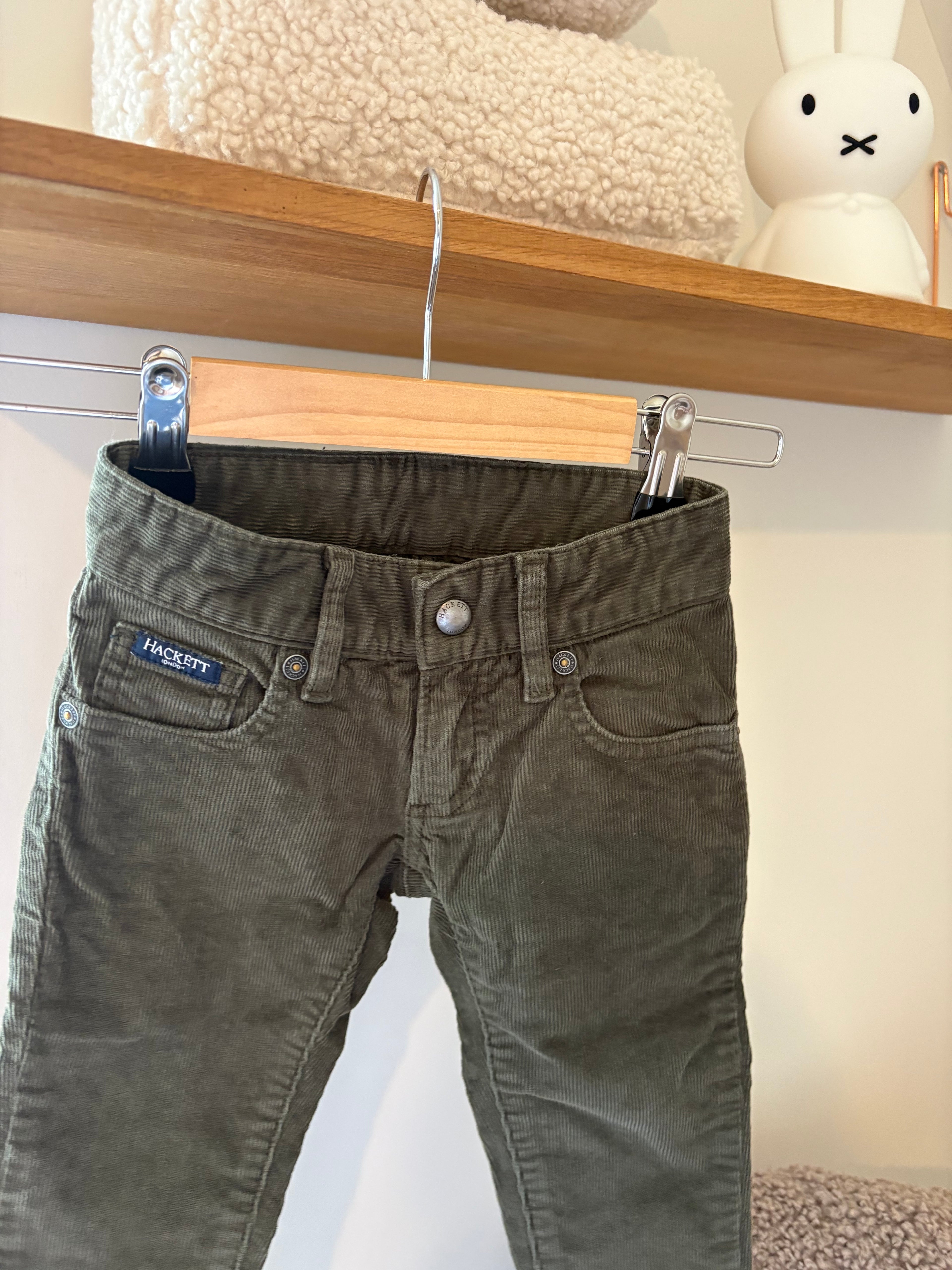Hackett - kaki corduroy broek - 92